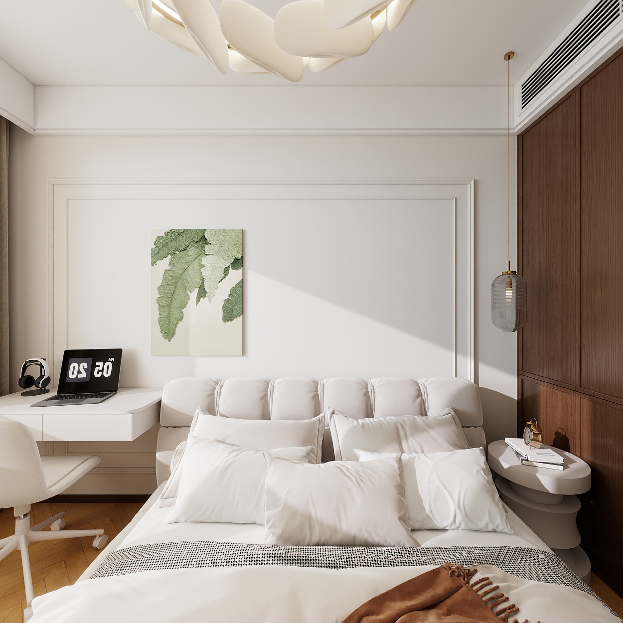 李青越-149.63m²中古四居室一层次卧1装修效果图第3张