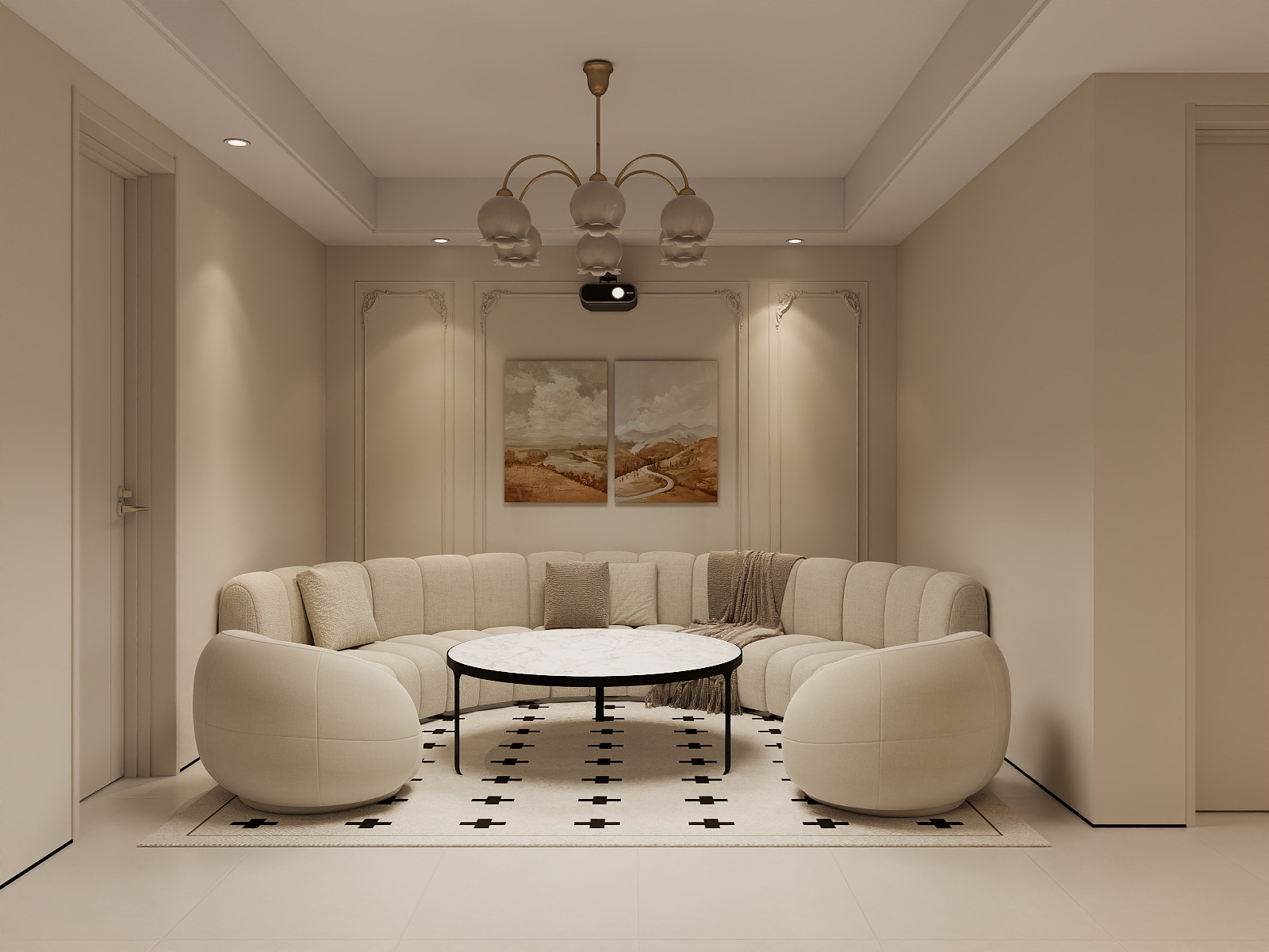 吴爽-89m²宋氏美学风格 装修效果图