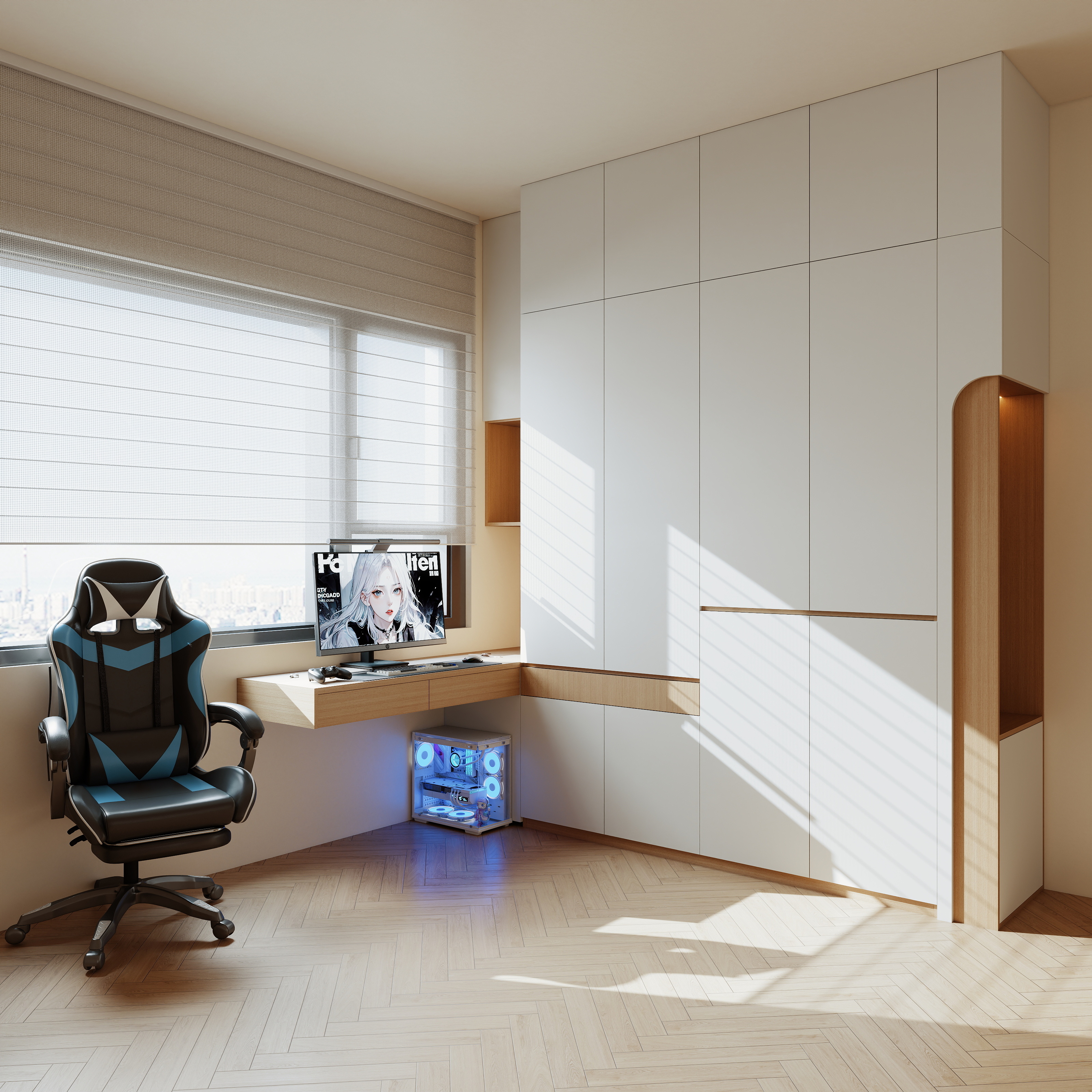 云中雾隐-书柜书桌衣柜-装修设计方案