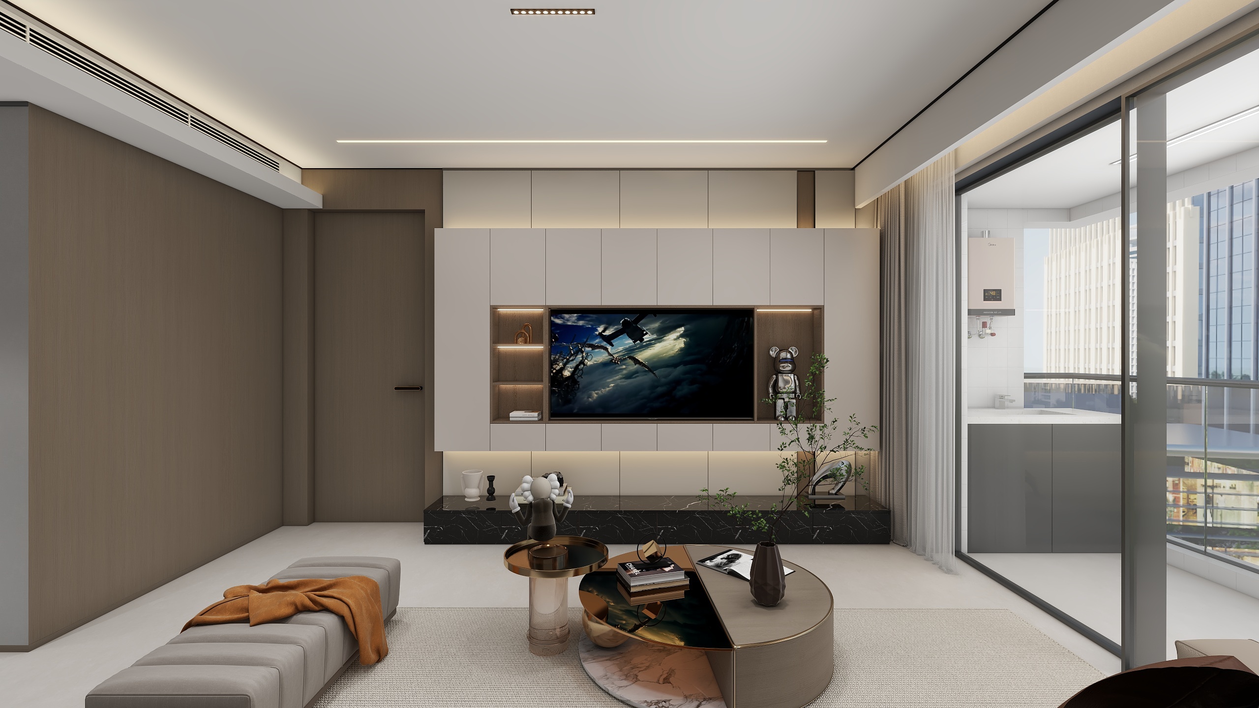 美居空间装饰设计-现代原木简约 -装修设计方案