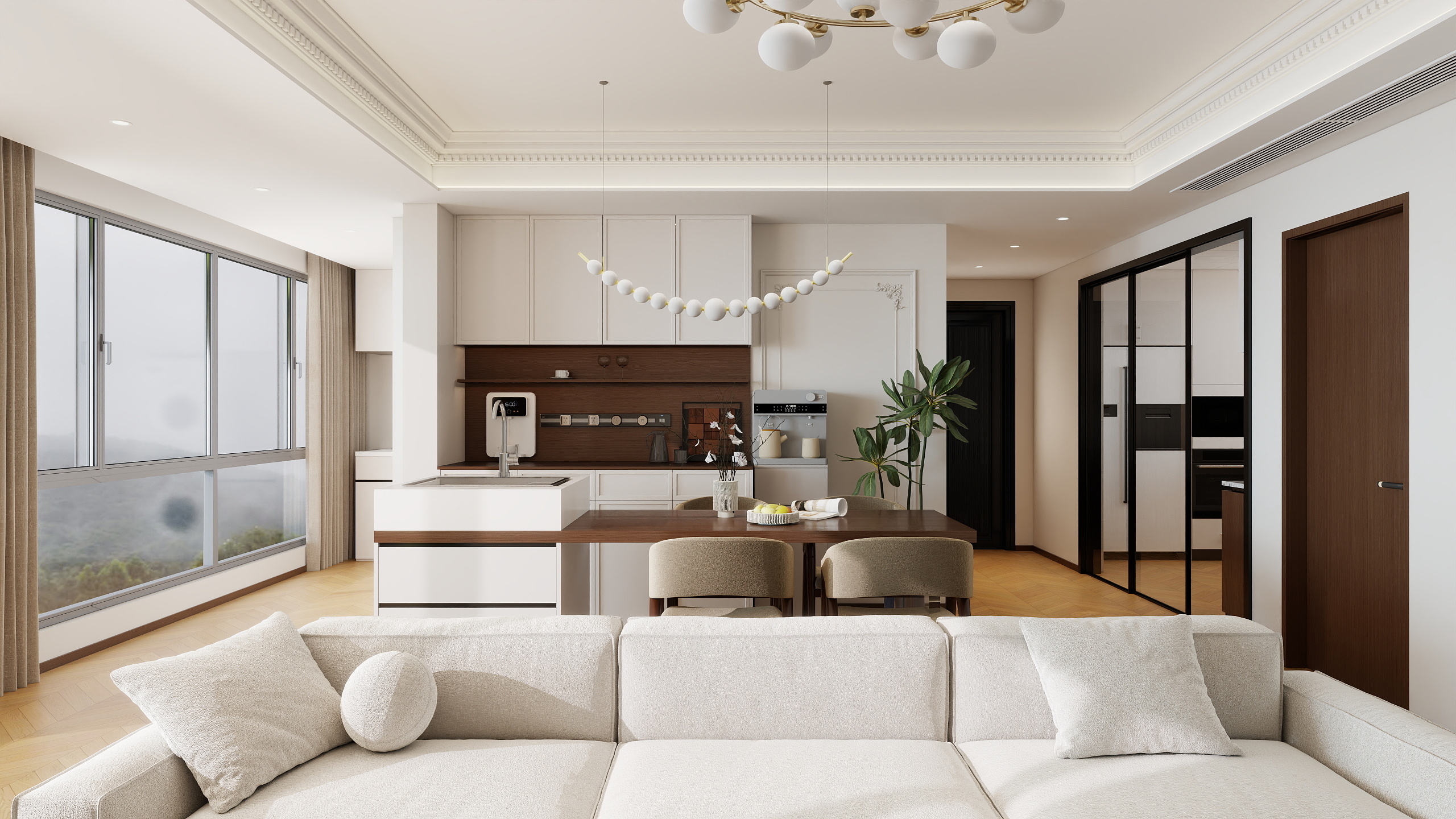 李青越-149.63m²中古四居室装修效果图