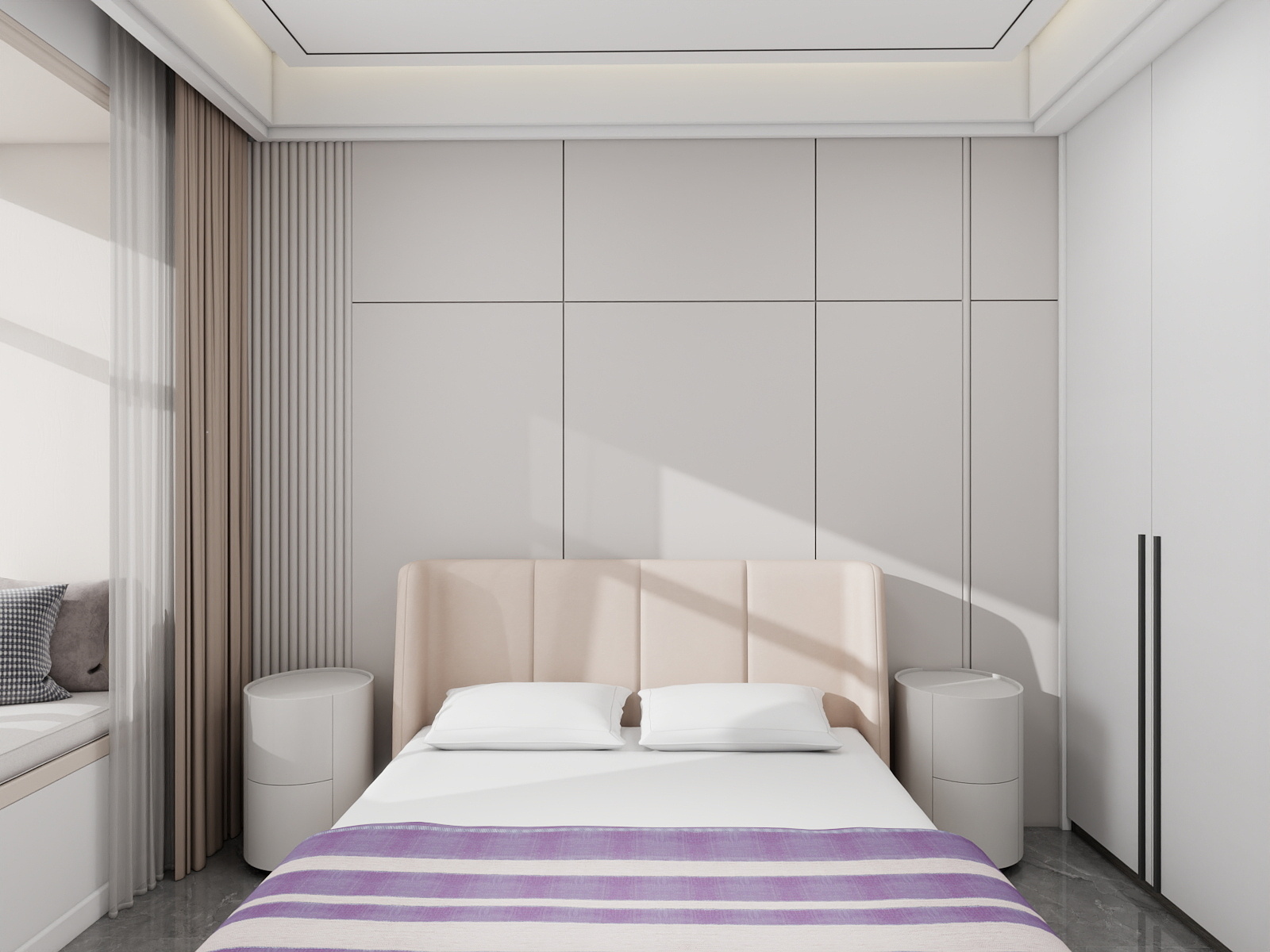 500一套_韩昊霖-万达熙龙湾-现代风格装修效果图