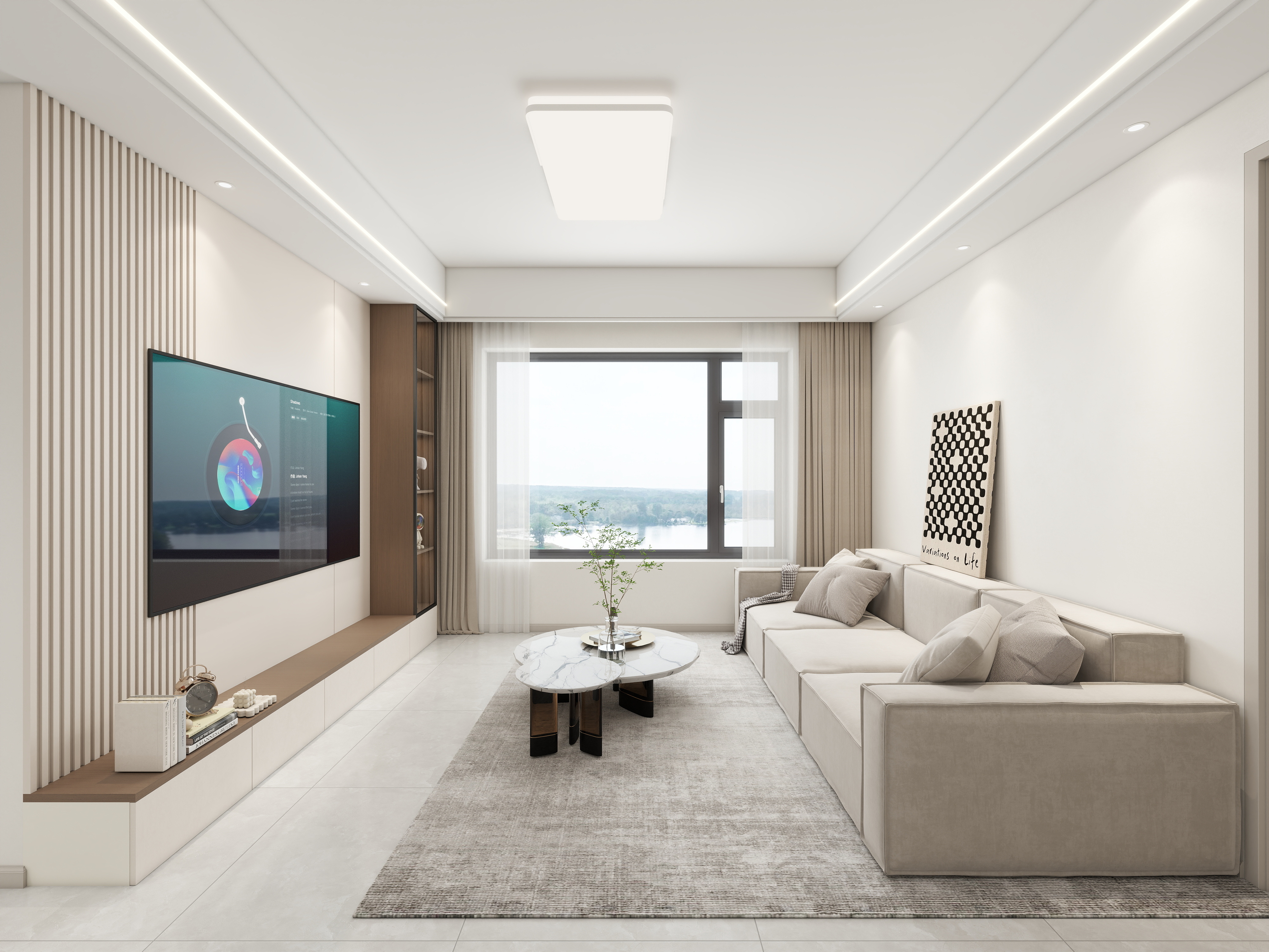 徐景棋-现代简约106㎡3室-装修设计方案