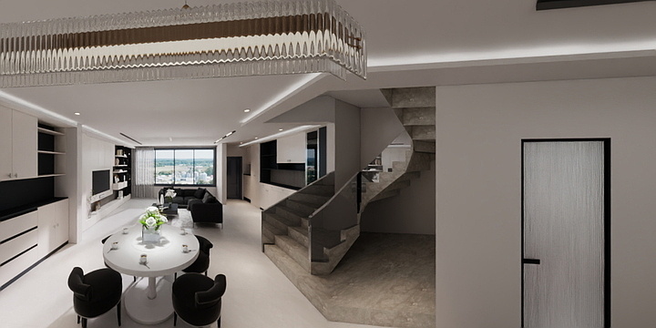 z志保-孔雀城一楼-装修设计方案