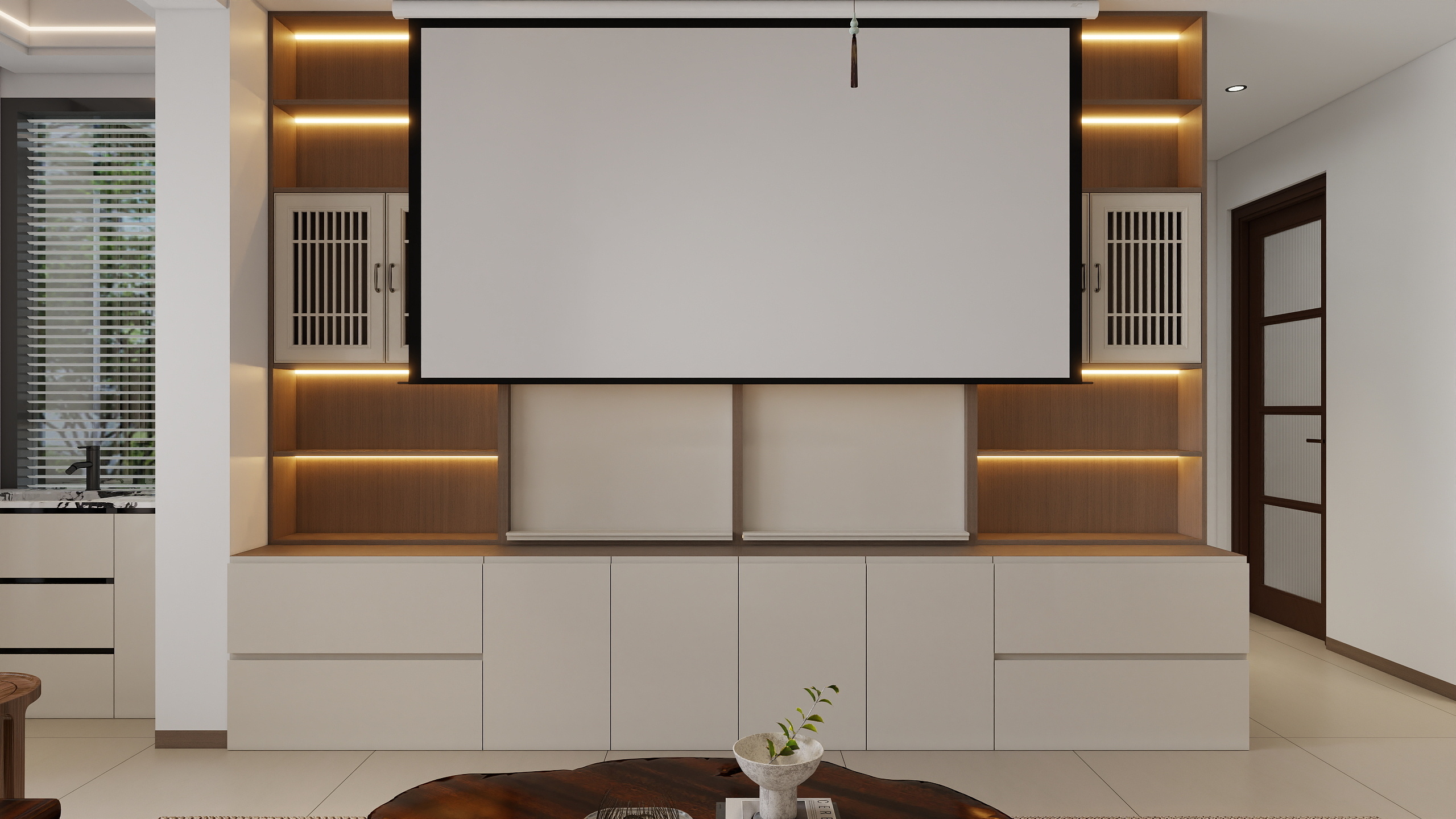 李青越-71平方新中式风格两居室装修效果图