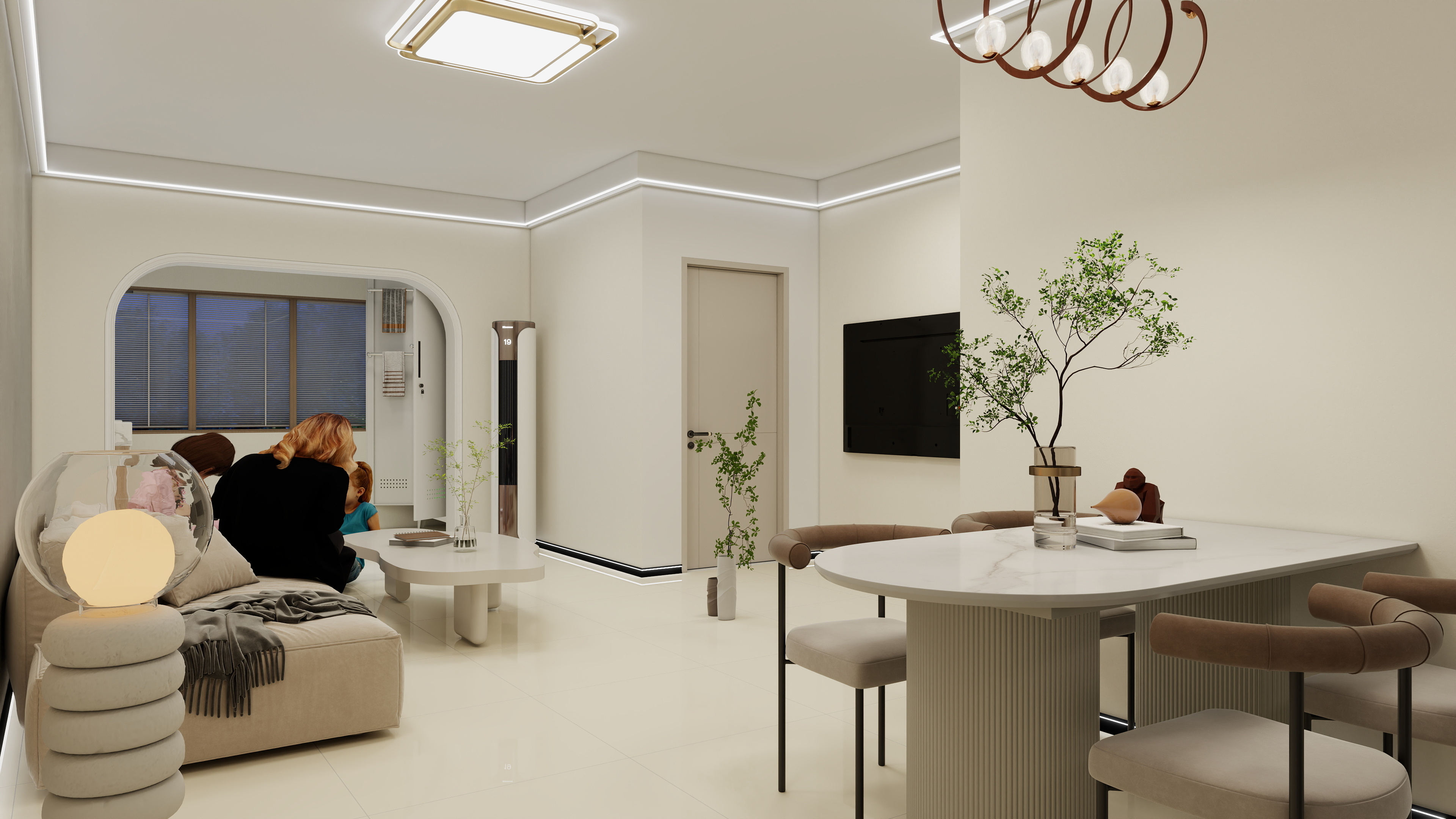 186****5873DQVA-翡丽西安11303户设计图 --装修设计方案