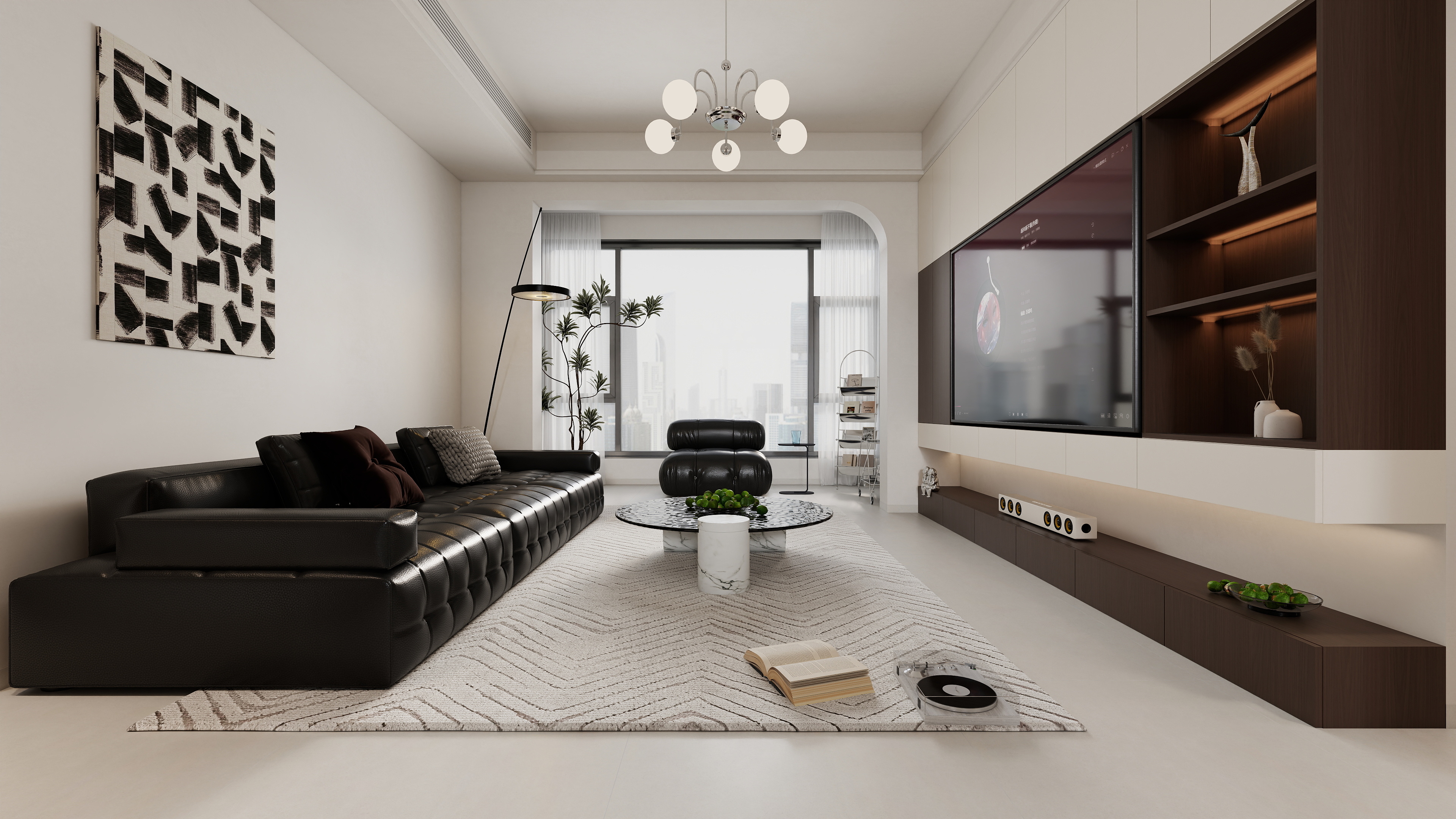 至简名设-文稳康-《西大》100平现代简约|四居室装修效果图