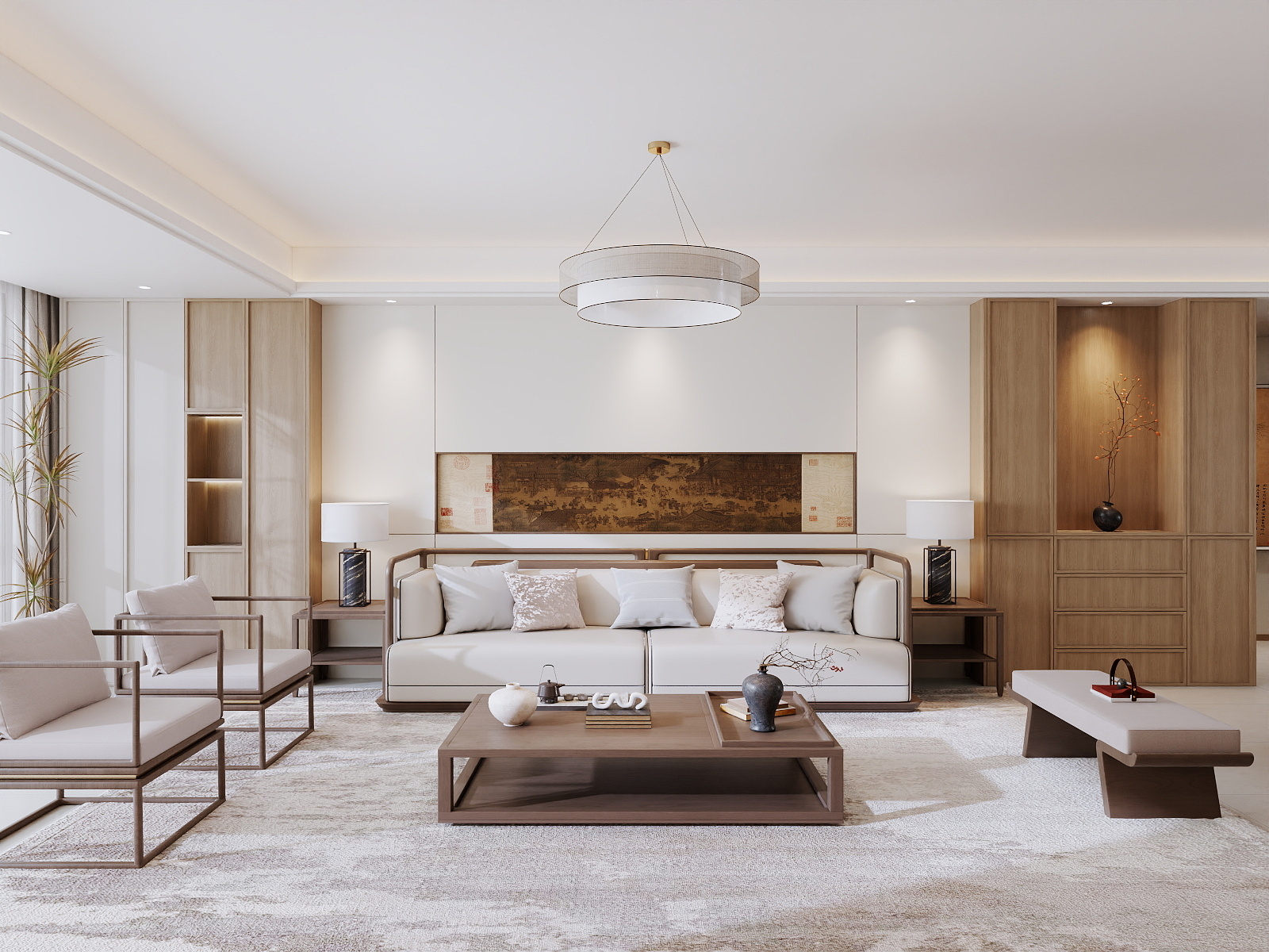 吴爽-132m²宋氏美学 装修效果图