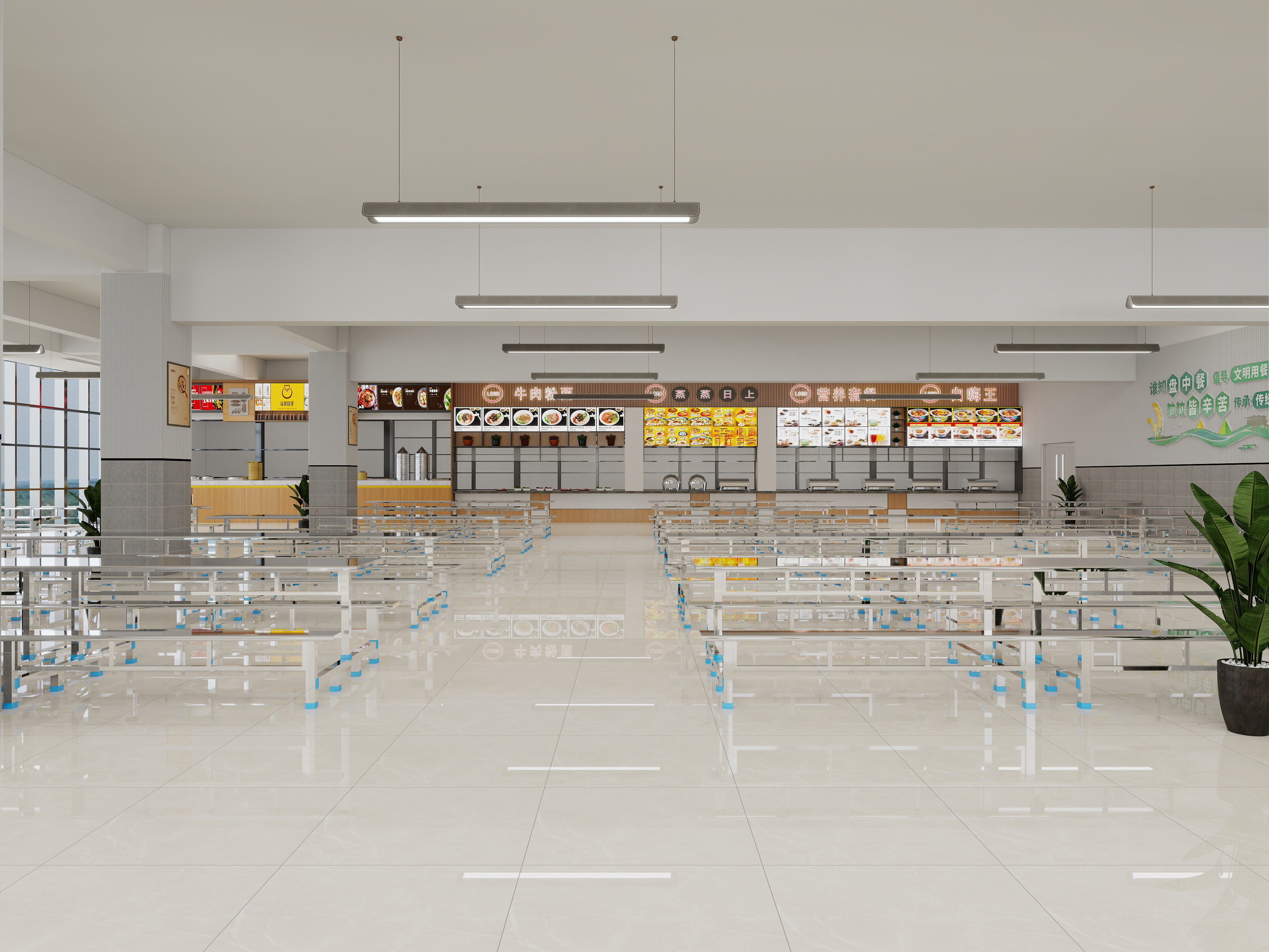 王世华-食堂1层-装修设计方案