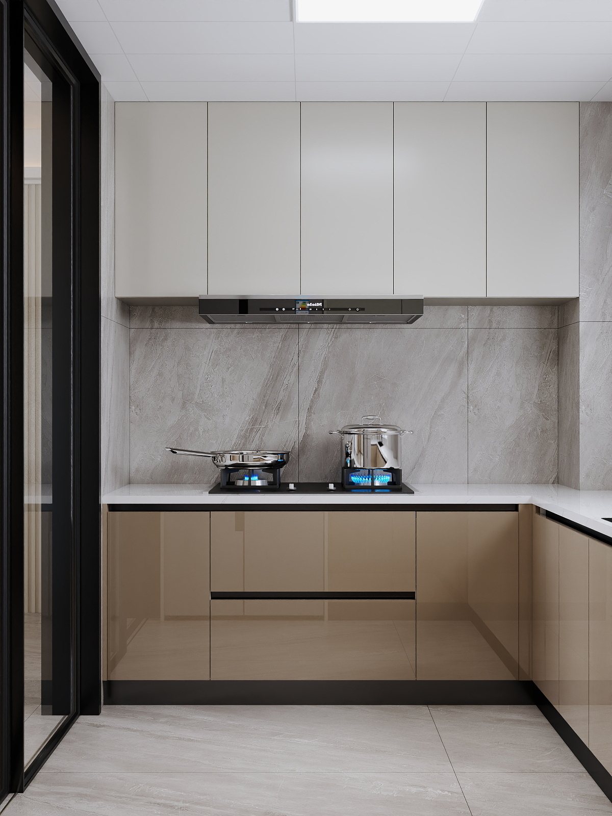 吴爽-214m²现代轻奢风格装修效果图