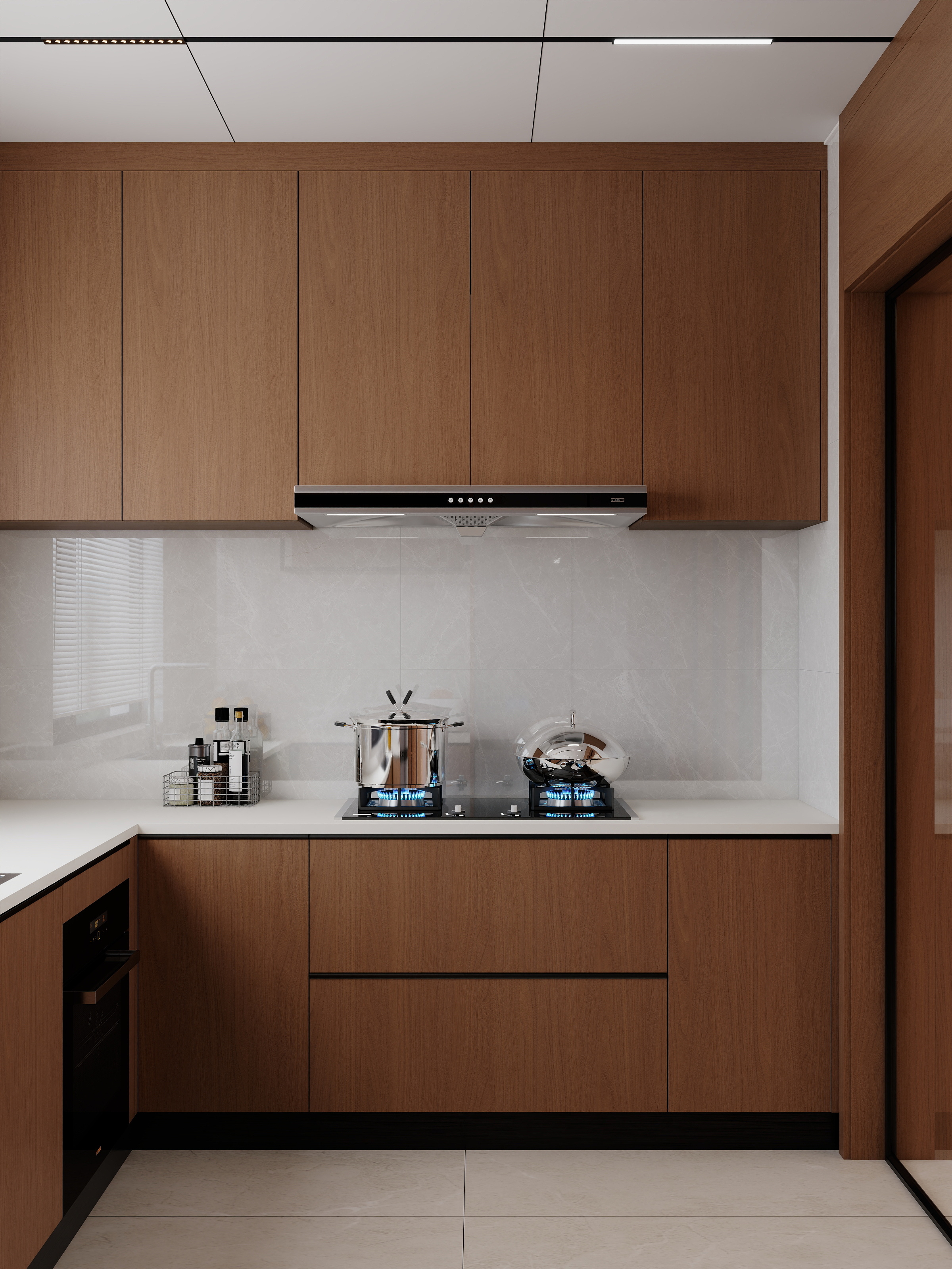 吴爽-245方新中式风格复式装修效果图