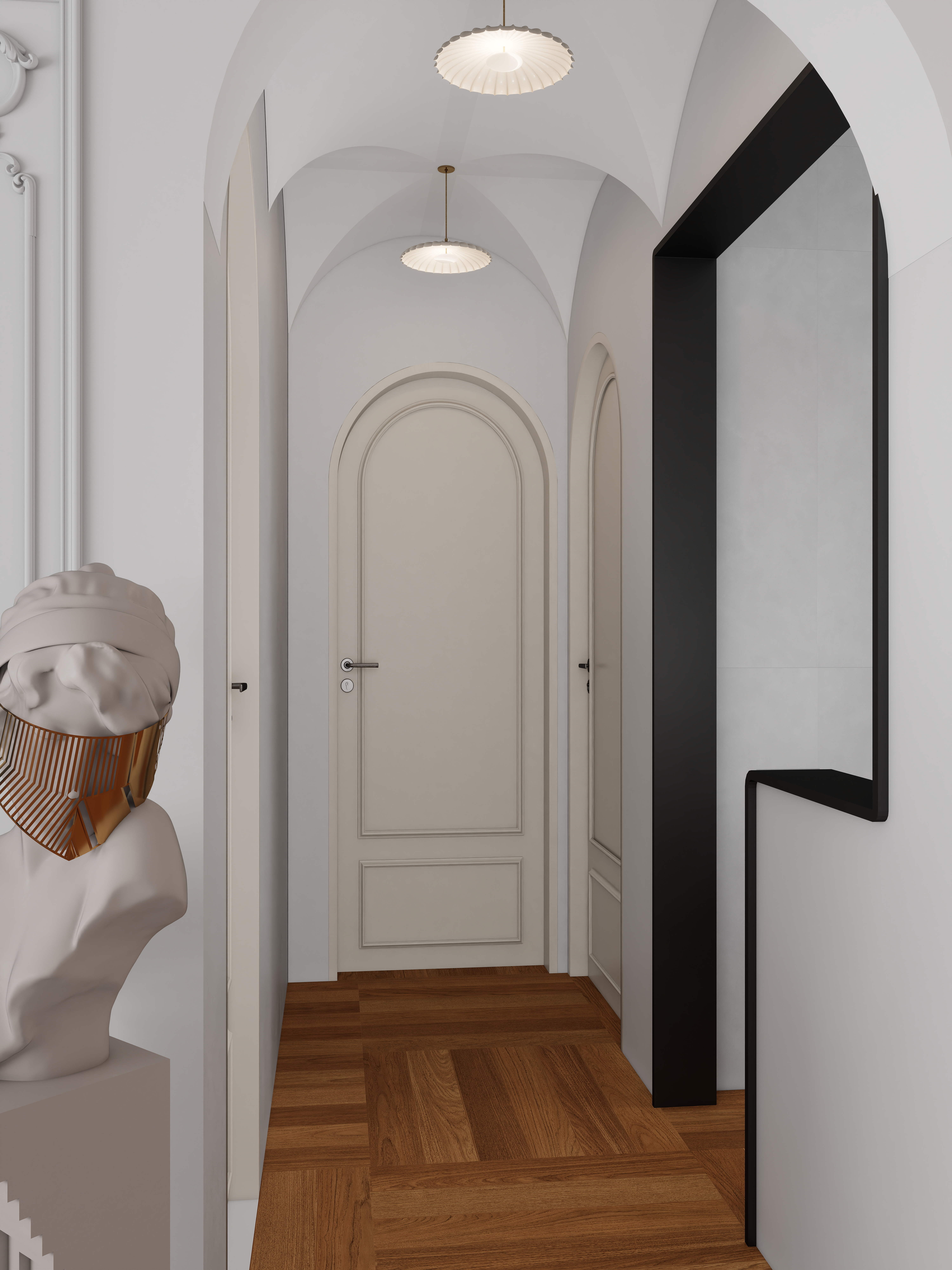 李磊-花溪镜园一层客餐厅装修效果图第2张