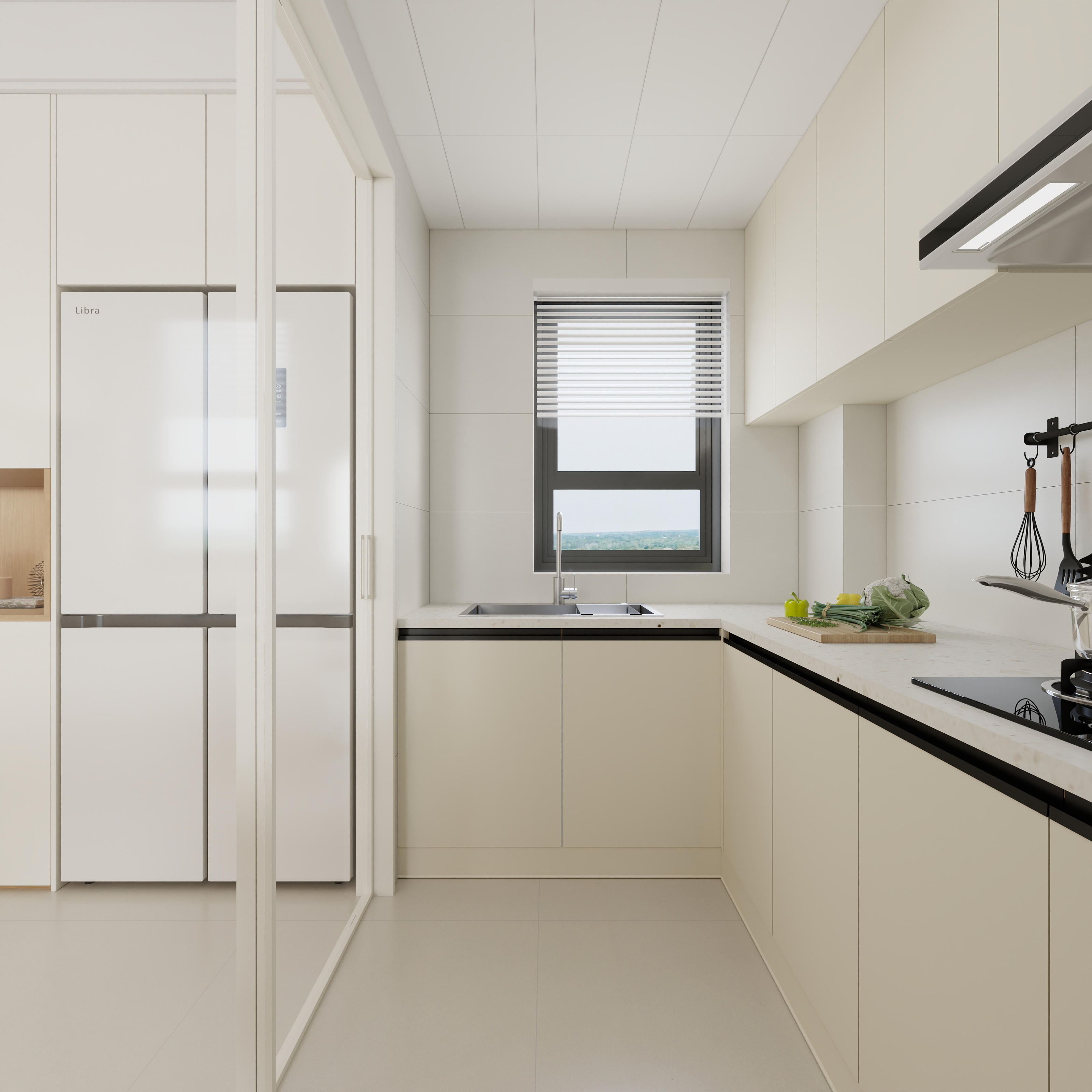 李青越-90平方现代简约三居室装修效果图