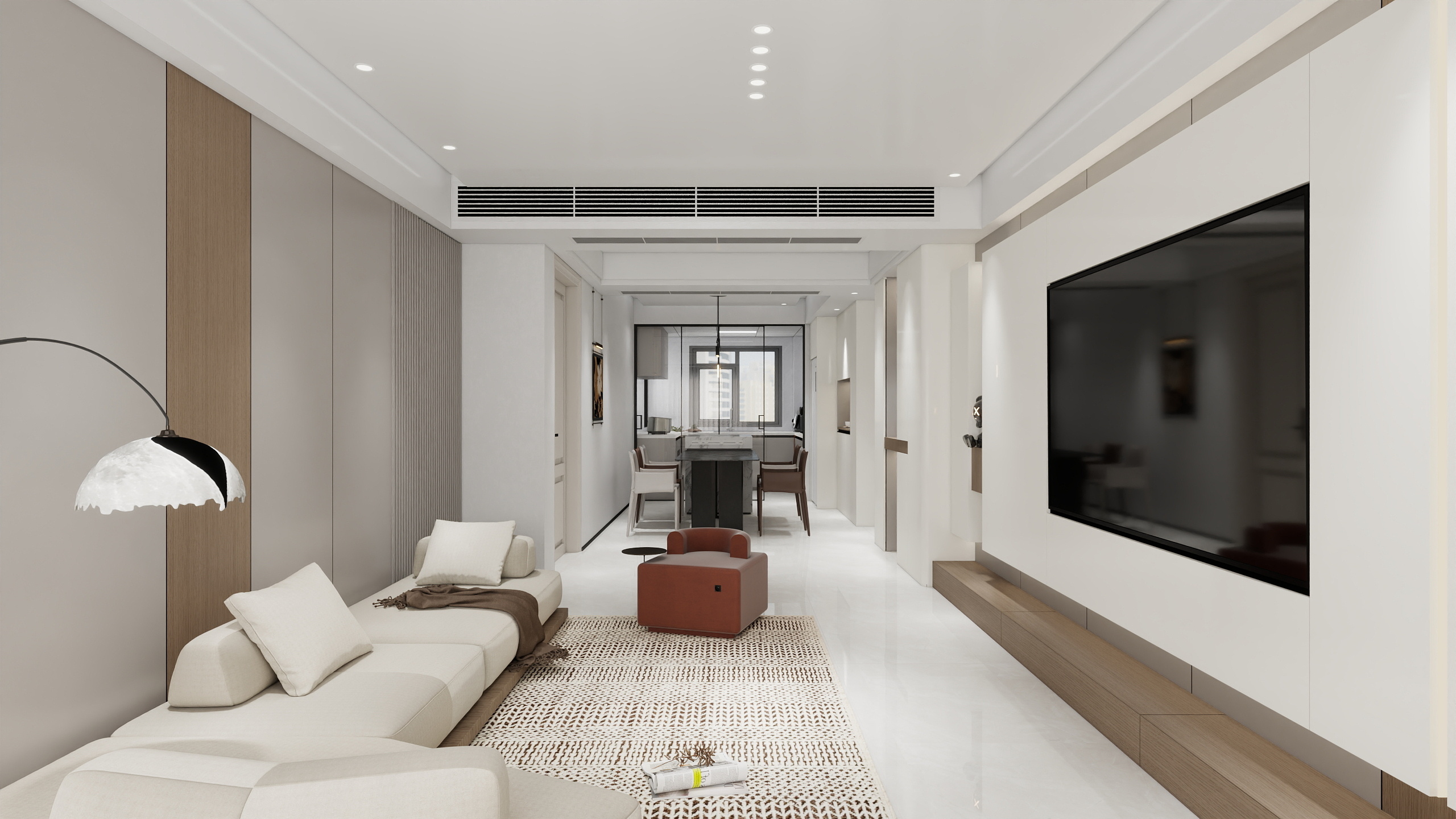 柠檬鱼宝-现代原木风140方3室-装修设计方案