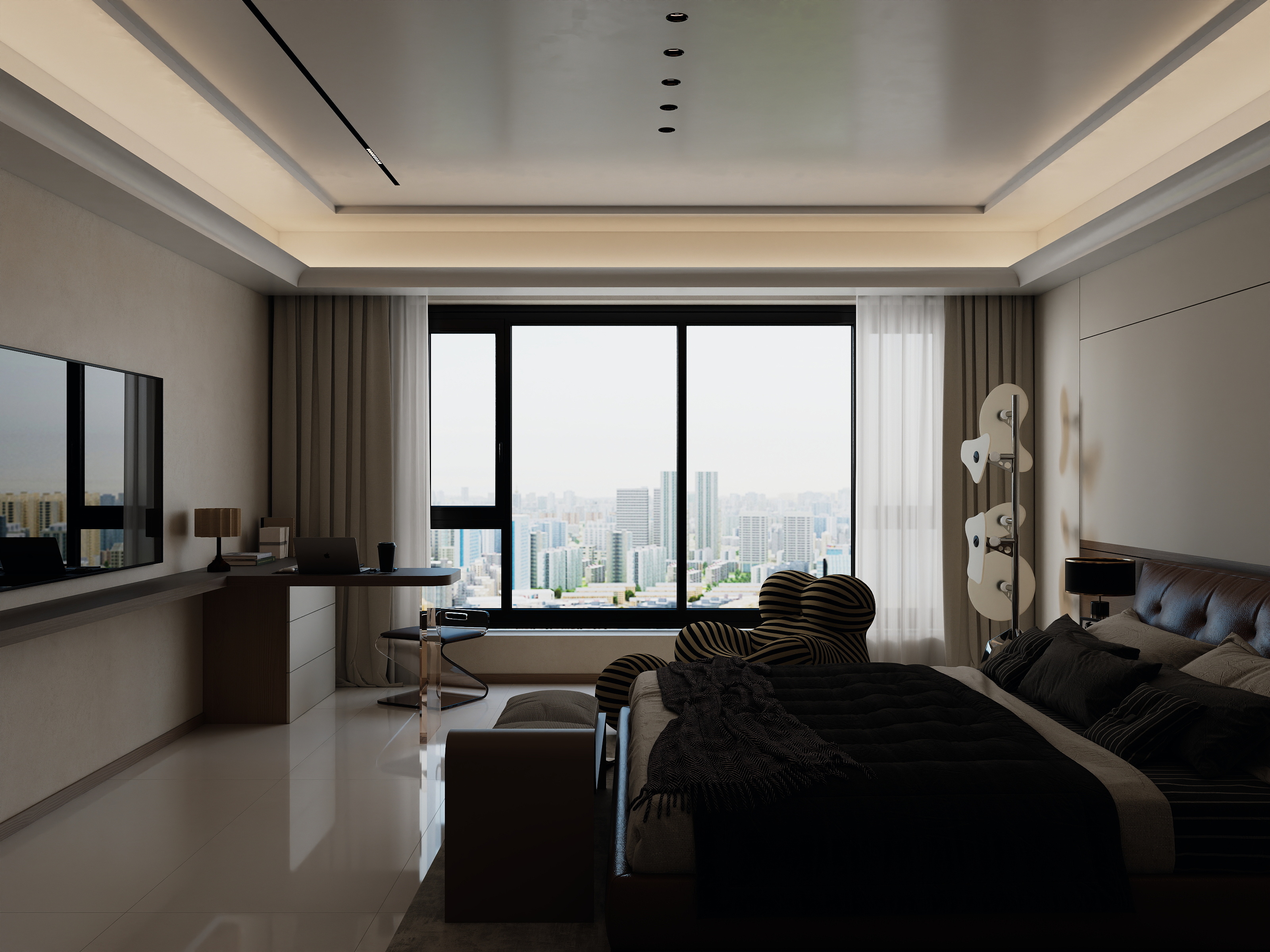 吴爽-313方意式风格别墅装修效果图