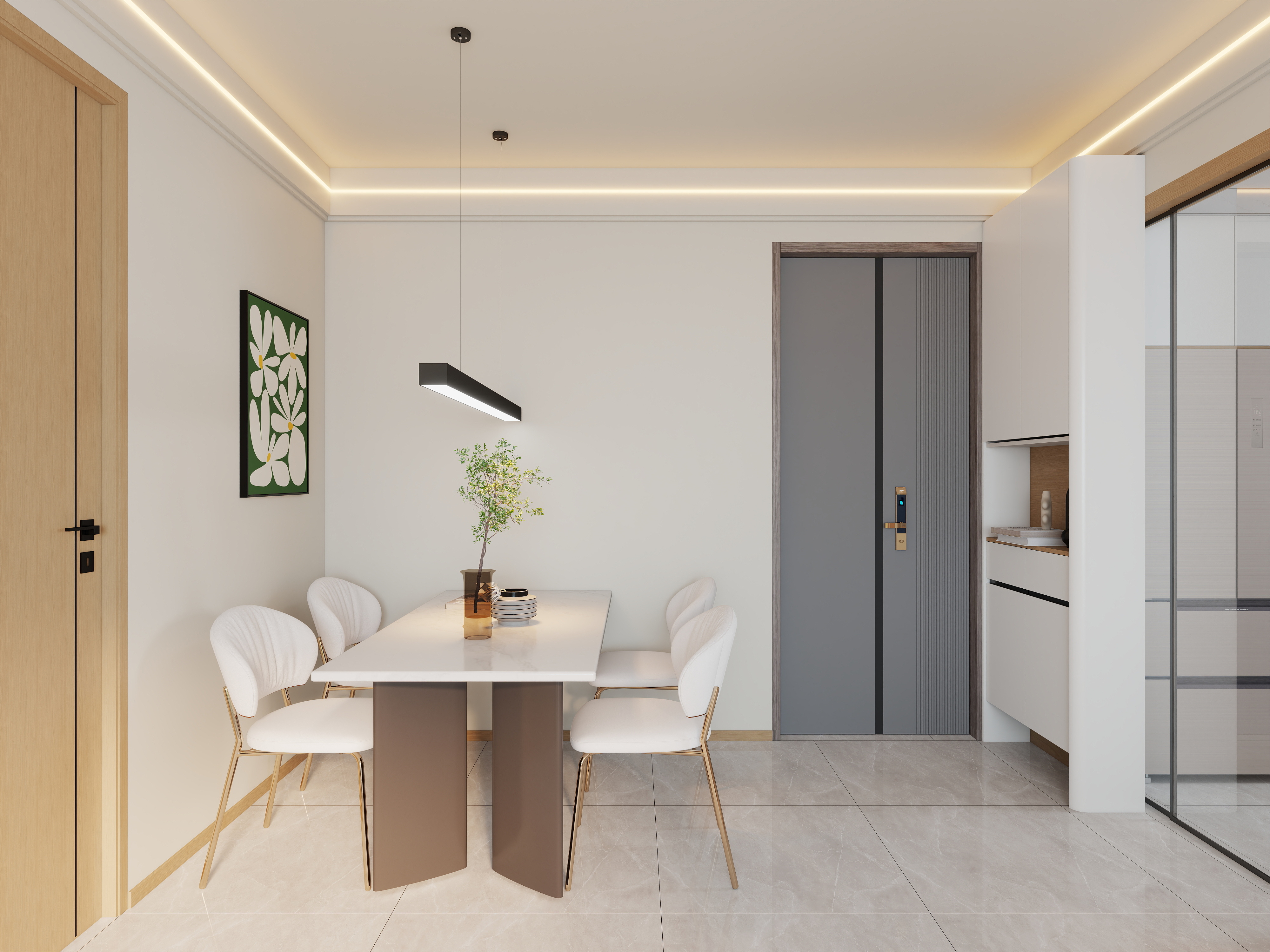 艺雅丽-79平现代简约装修效果图