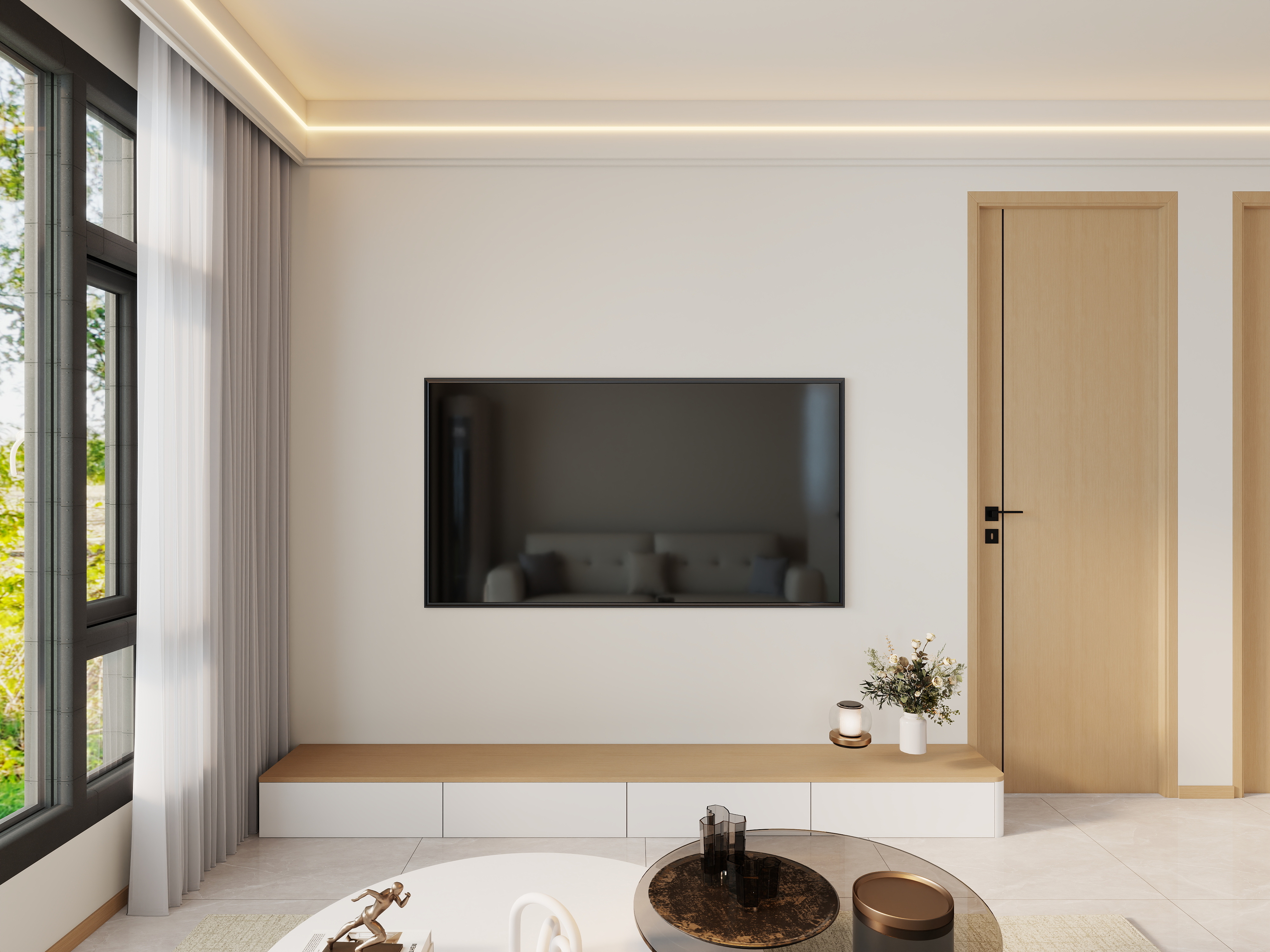 艺雅丽-79平现代简约装修效果图