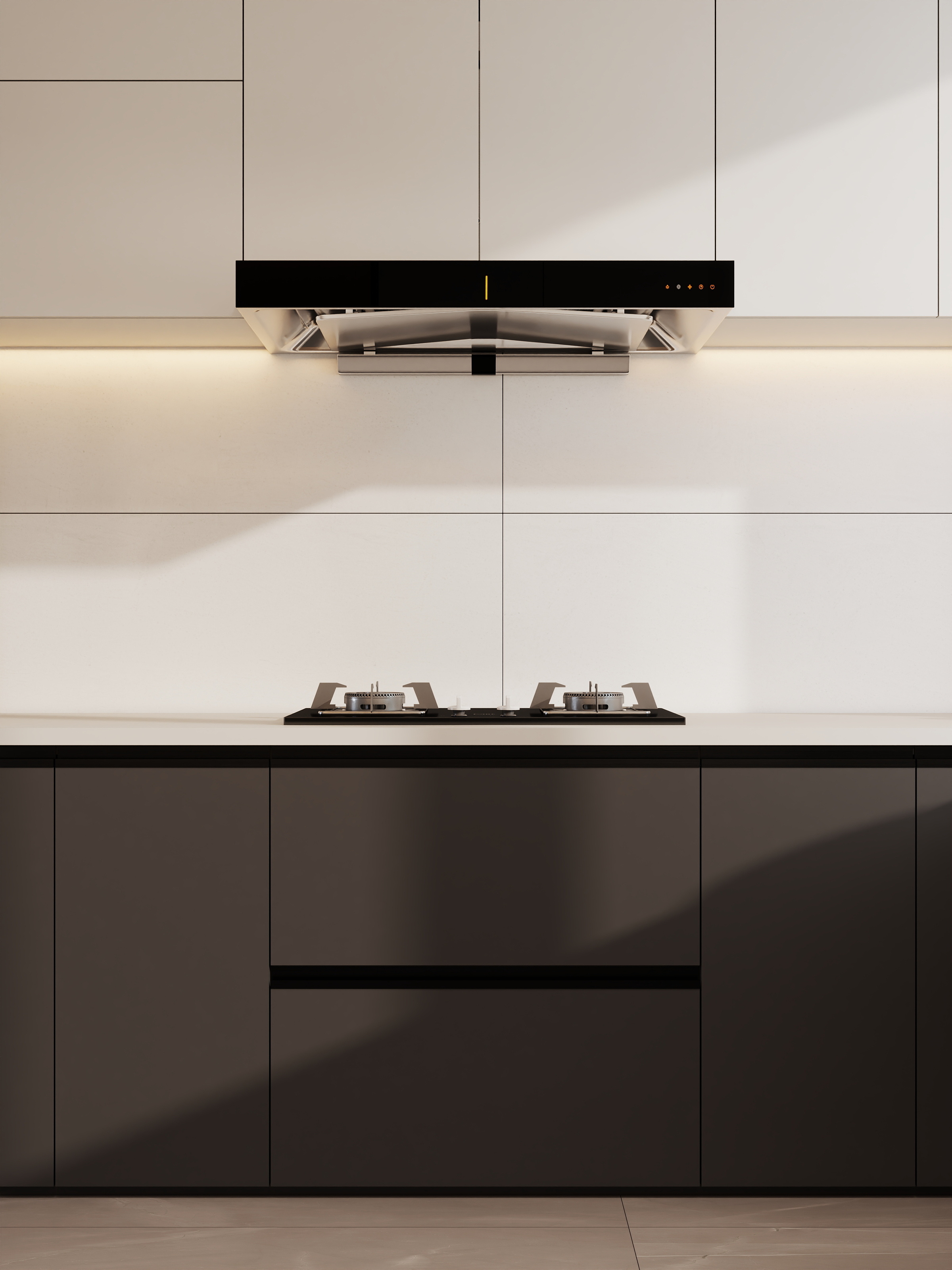 吴爽-154方现代风格三居室装修效果图