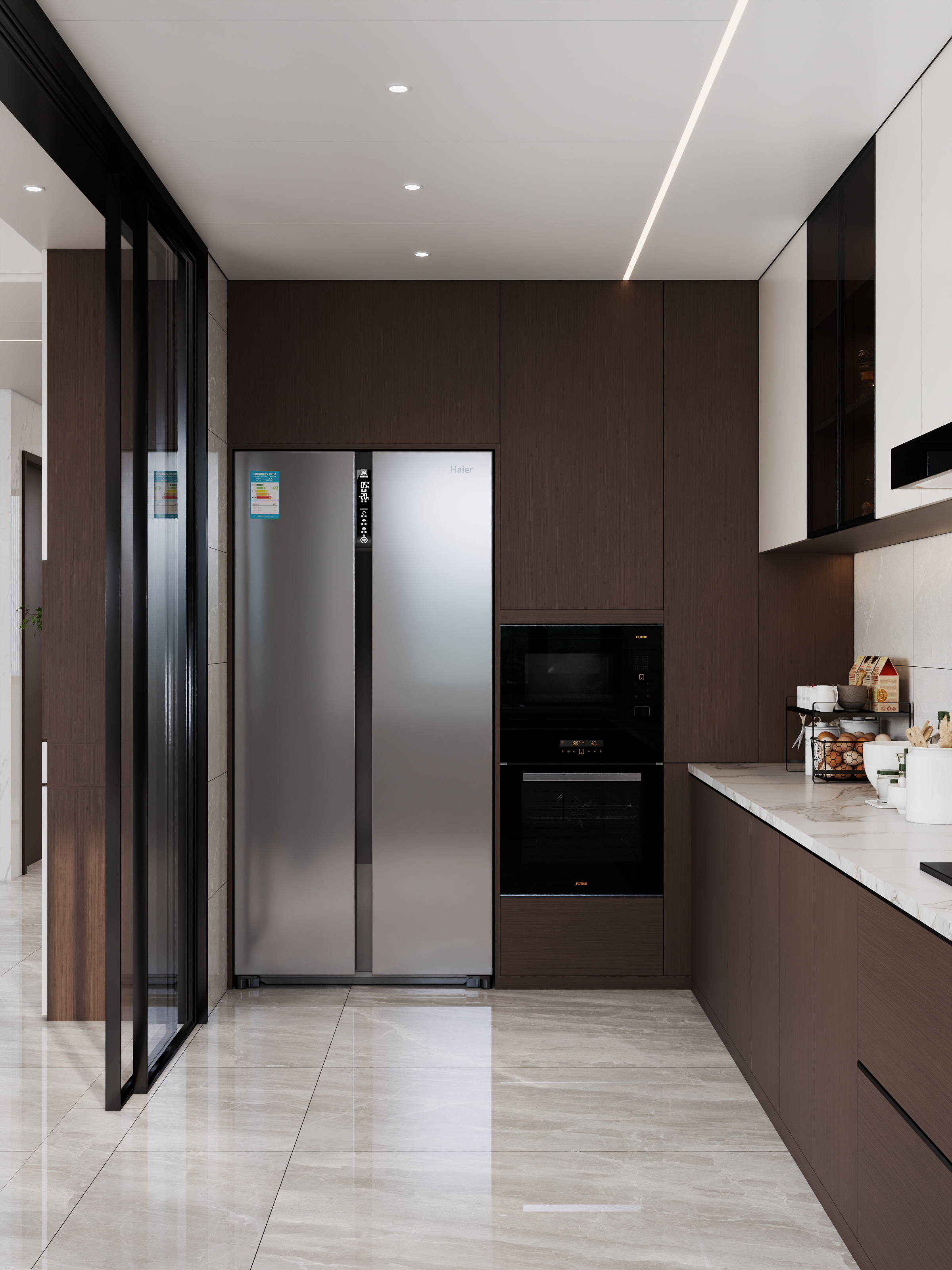 吴爽-237方现代风格复式装修效果图