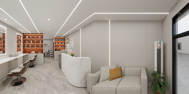 小茴仔-美发店-Model-装修设计方案