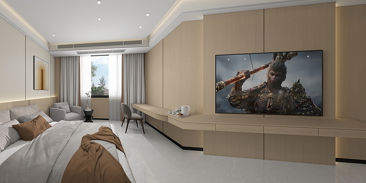 焦雷设计-柴胡酒店包间-装修设计方案