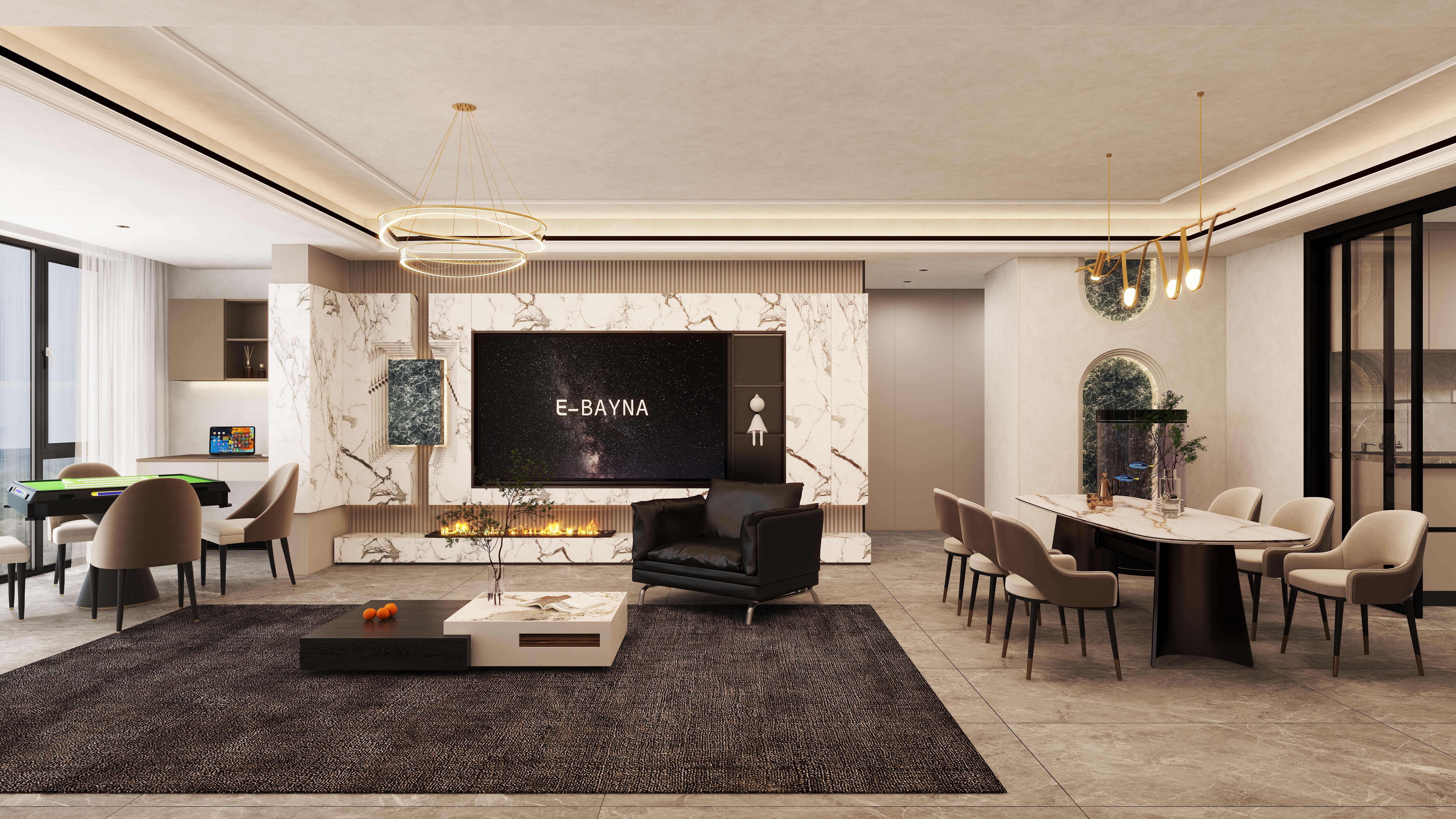 养猫-嘉州壹号院轻奢156㎡-装修设计方案