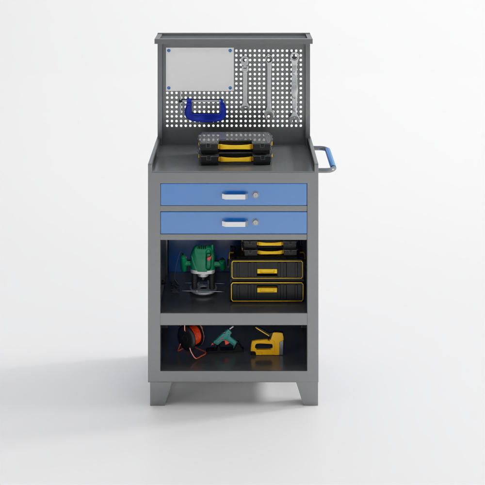 工具箱工具车63D模型