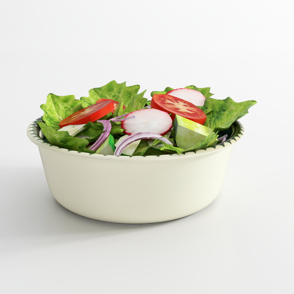 蔬菜沙拉3D模型