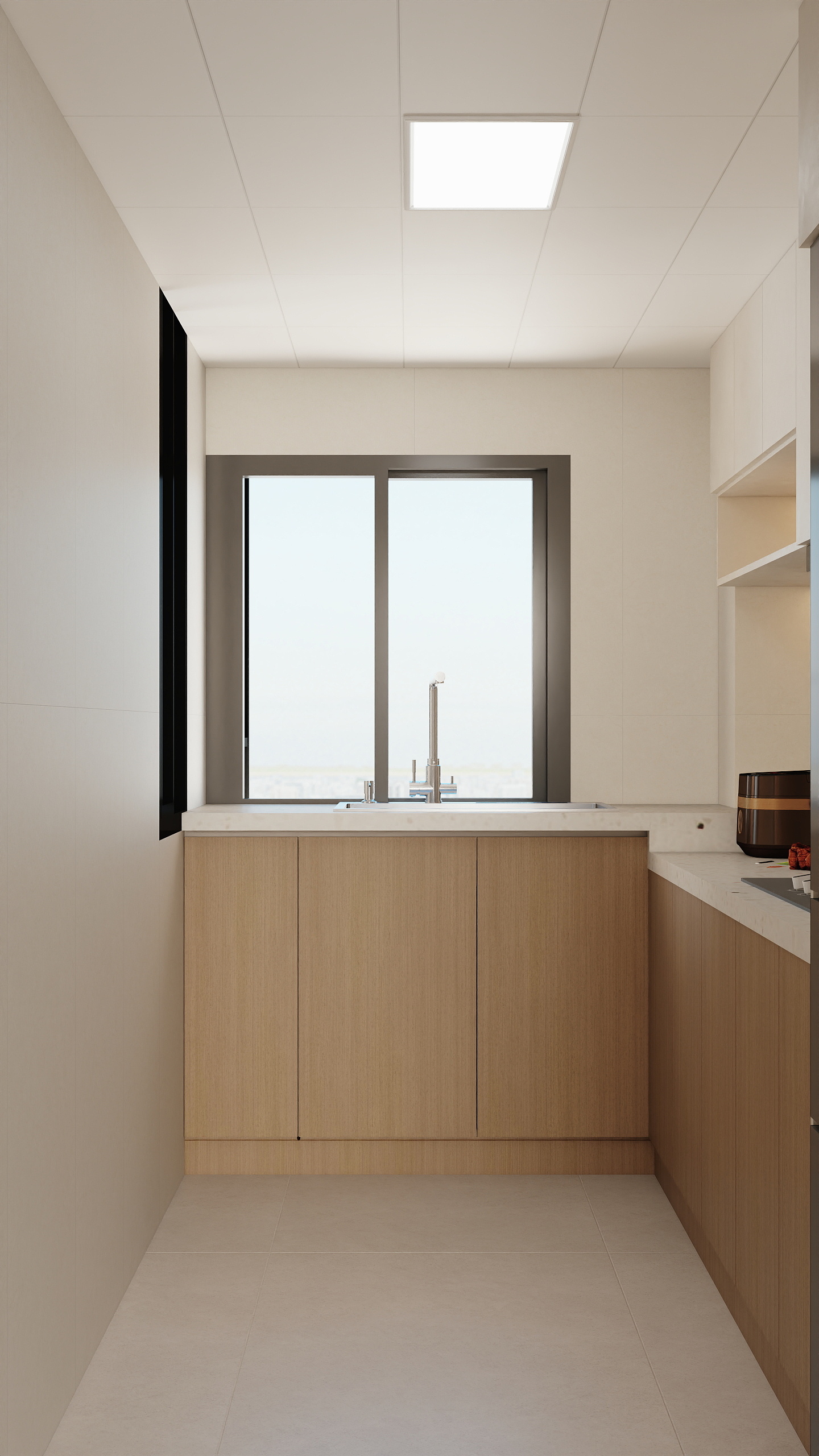 吴爽-125方奶油风格三居室装修效果图