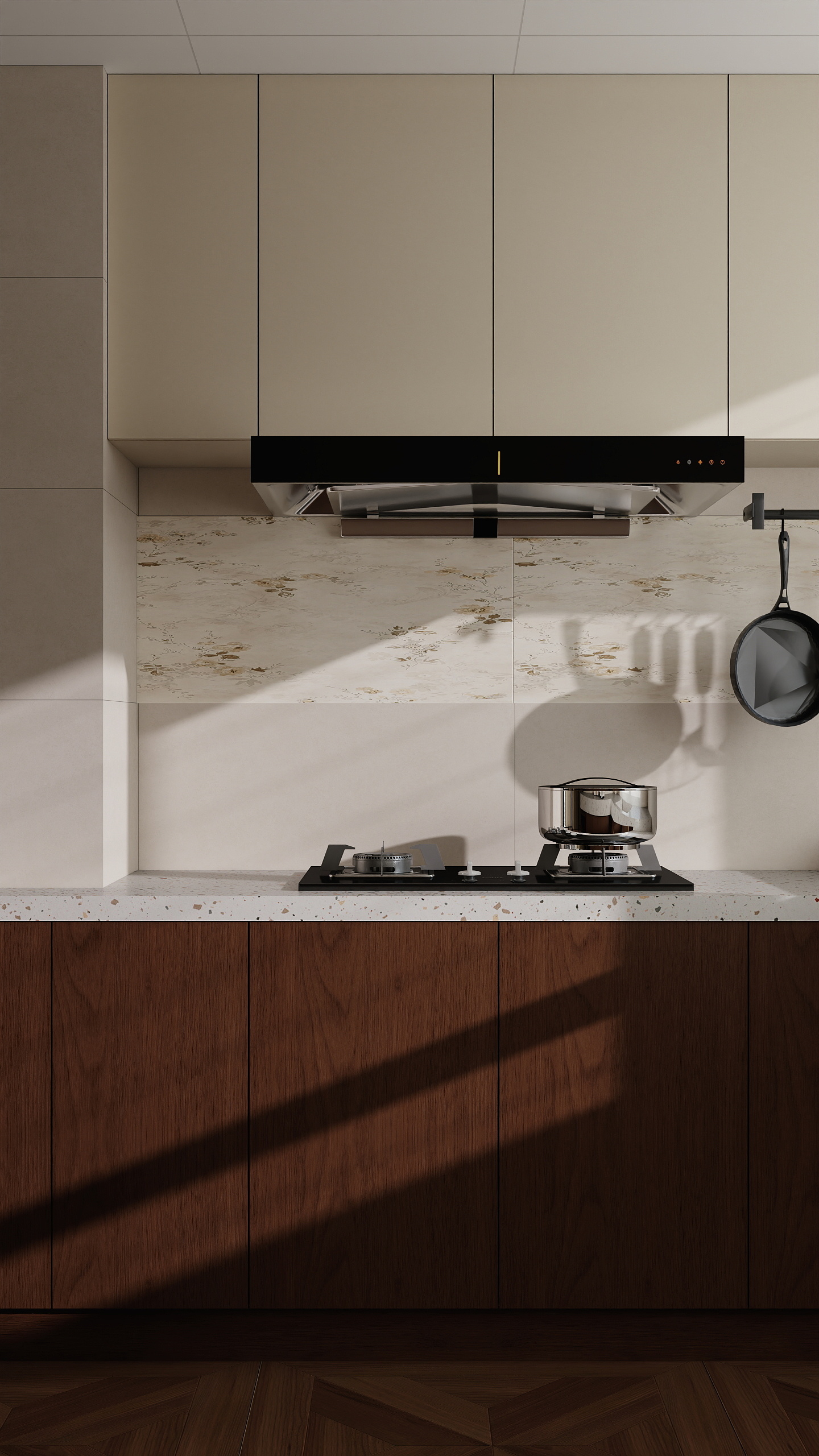 吴爽-113方法式中古风格三居室装修效果图