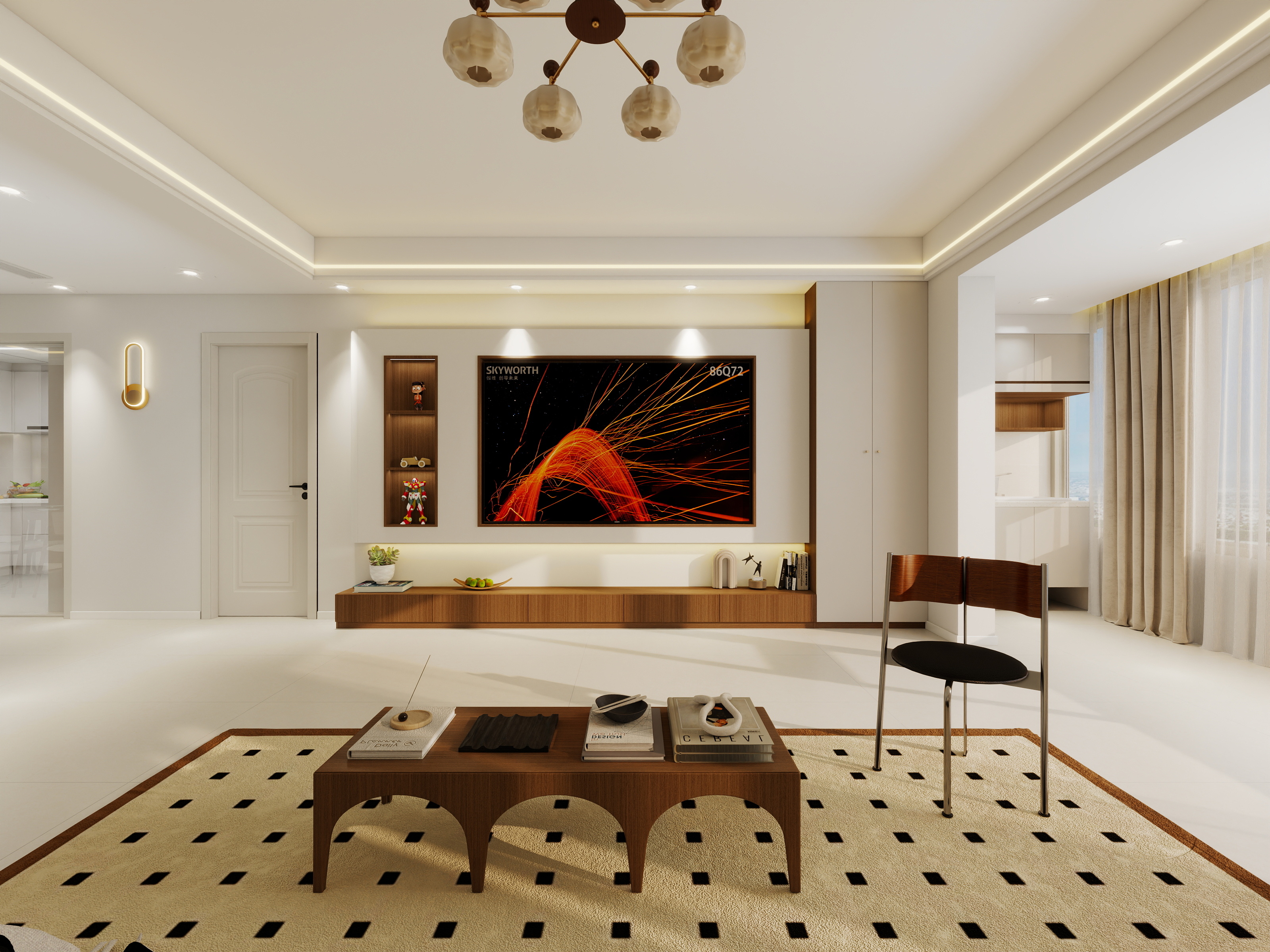 设计田工-中建锦绣楚城140平中古风-装修设计方案