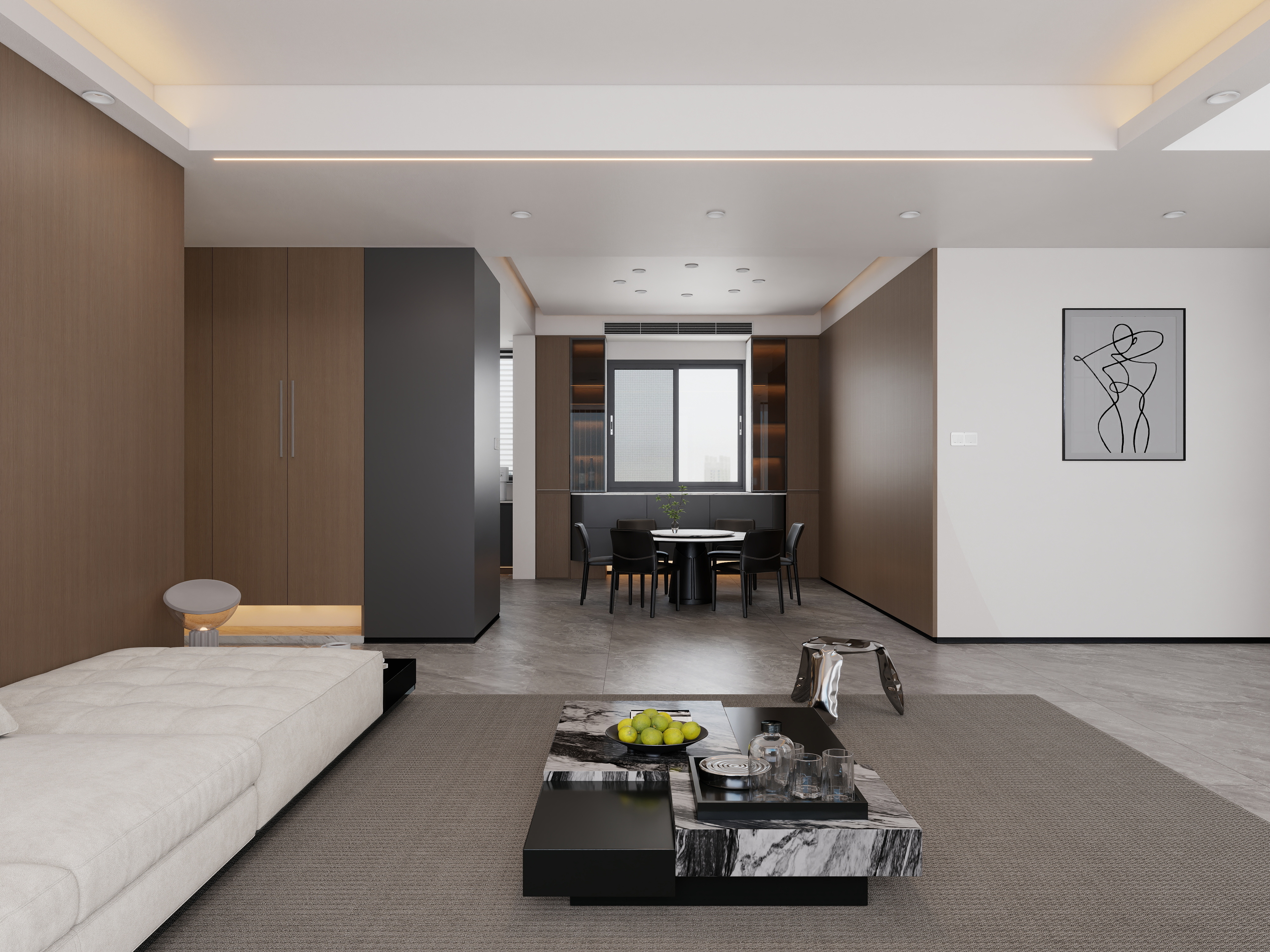 浅墨描心-海棠家园2幢跃层-装修设计方案