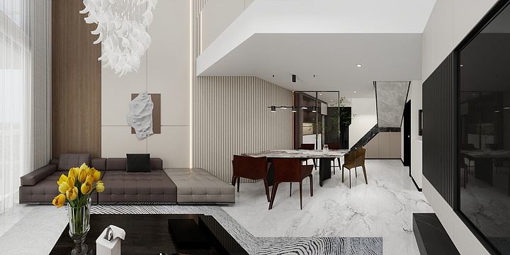 蛋黄在画图-300意式现代-装修设计方案