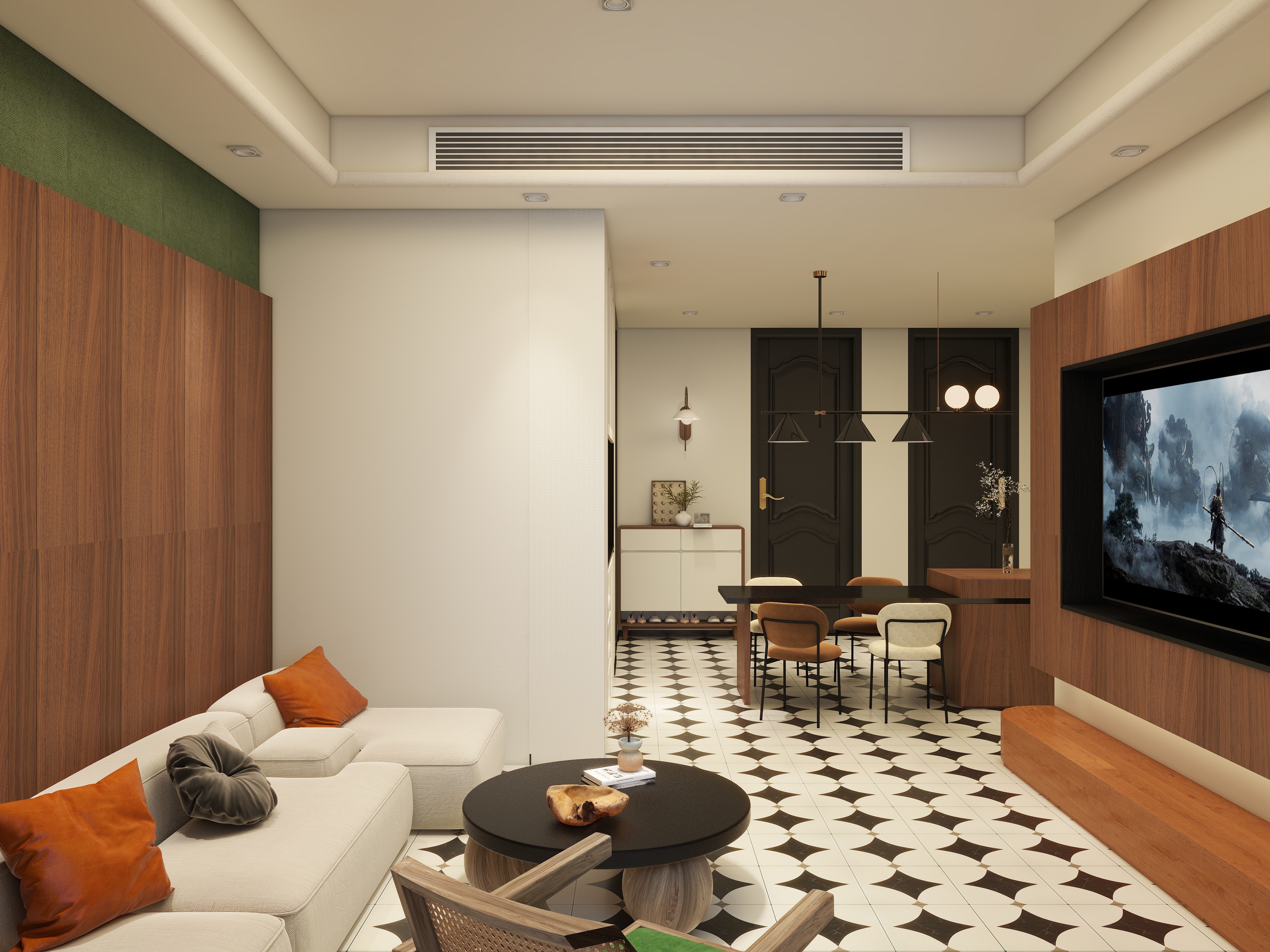 丁滢青-左邻右舍102㎡2室装修效果图