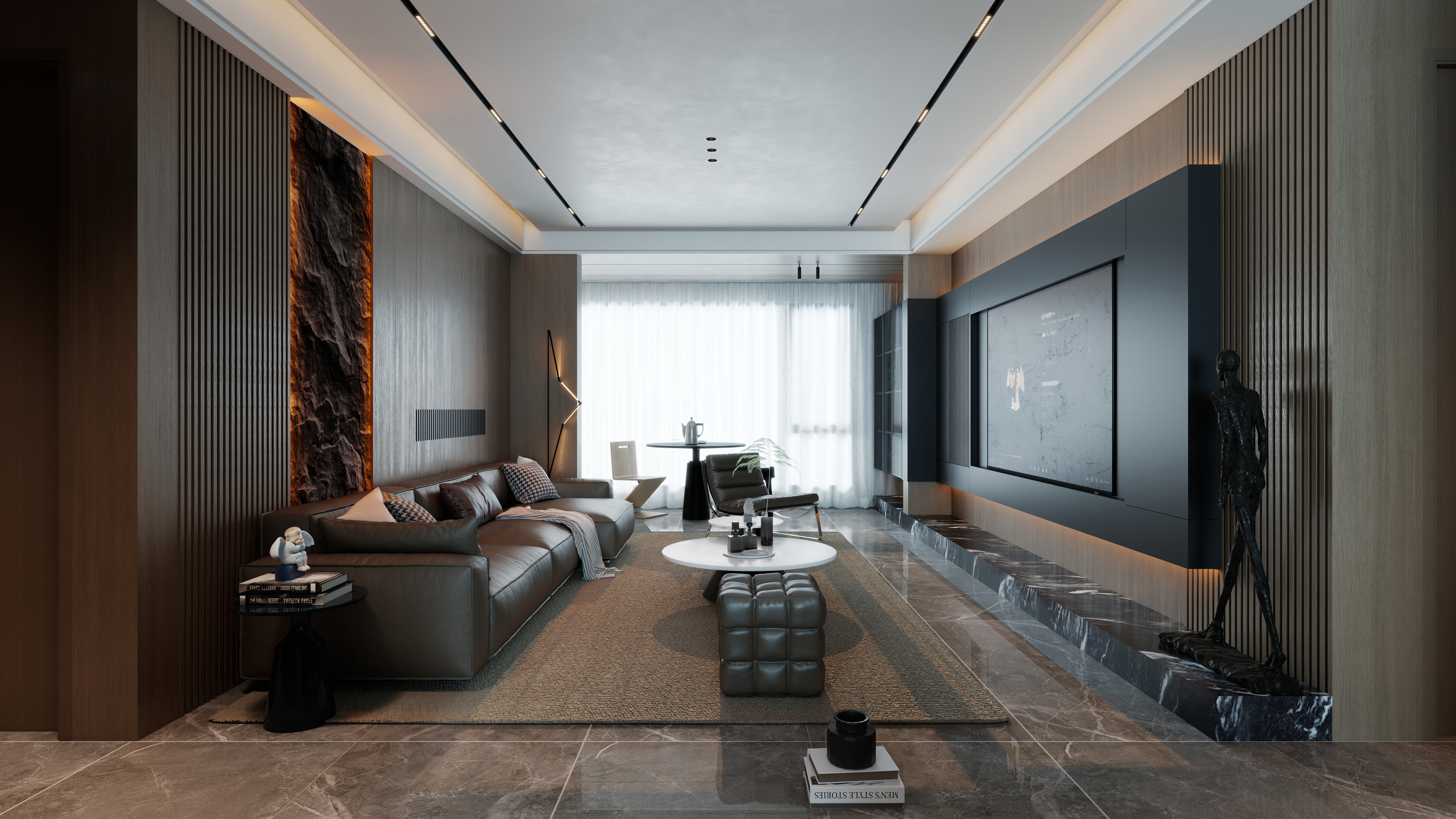 星空设计工作室500一套-意式121㎡2室 -装修设计方案