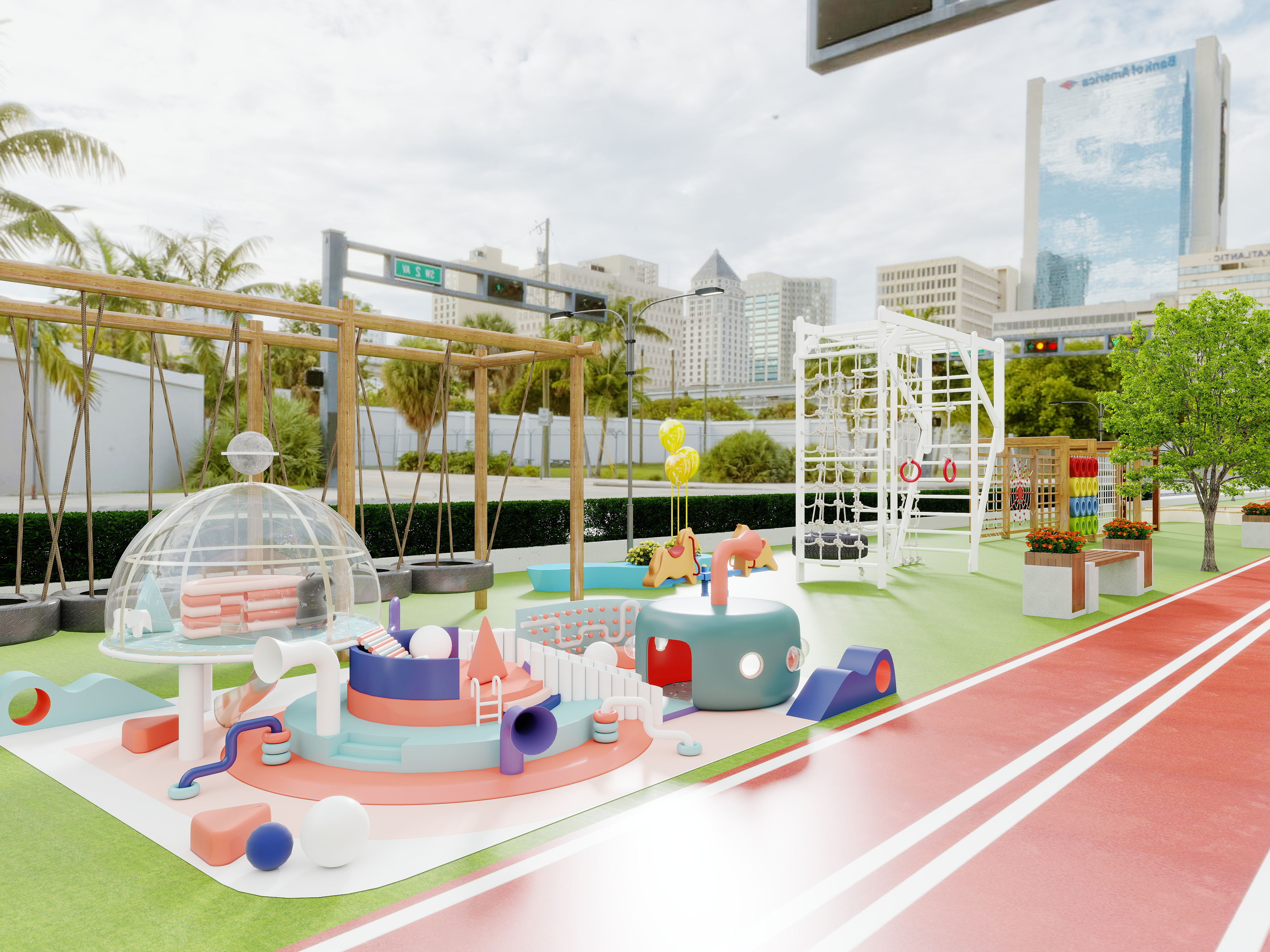 壹诺设计工作室-公园 装修效果图