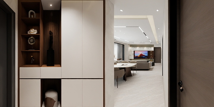 欧博睿东涌店美星全屋整装-东涌安置区C3栋201四房120户型-装修设计方案