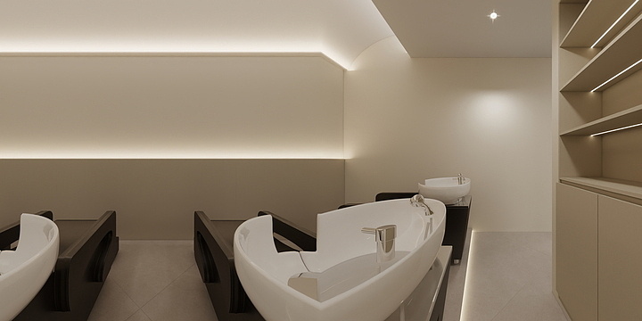 设计师张太君-吾悦广场理发店-装修设计方案