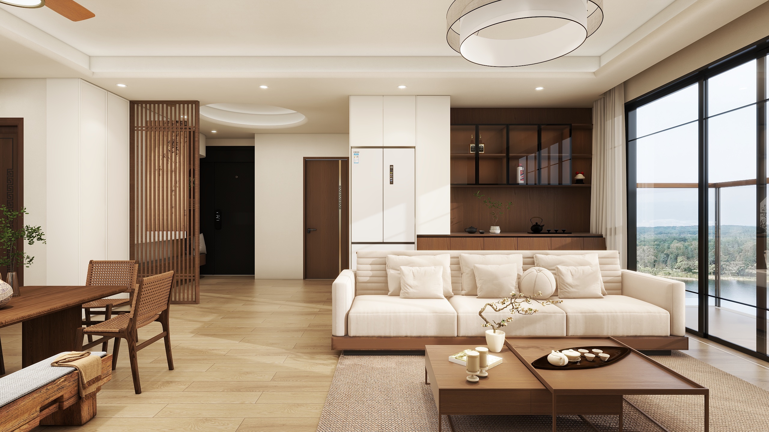 LuckyzeCd-彩虹城客厅-装修设计方案