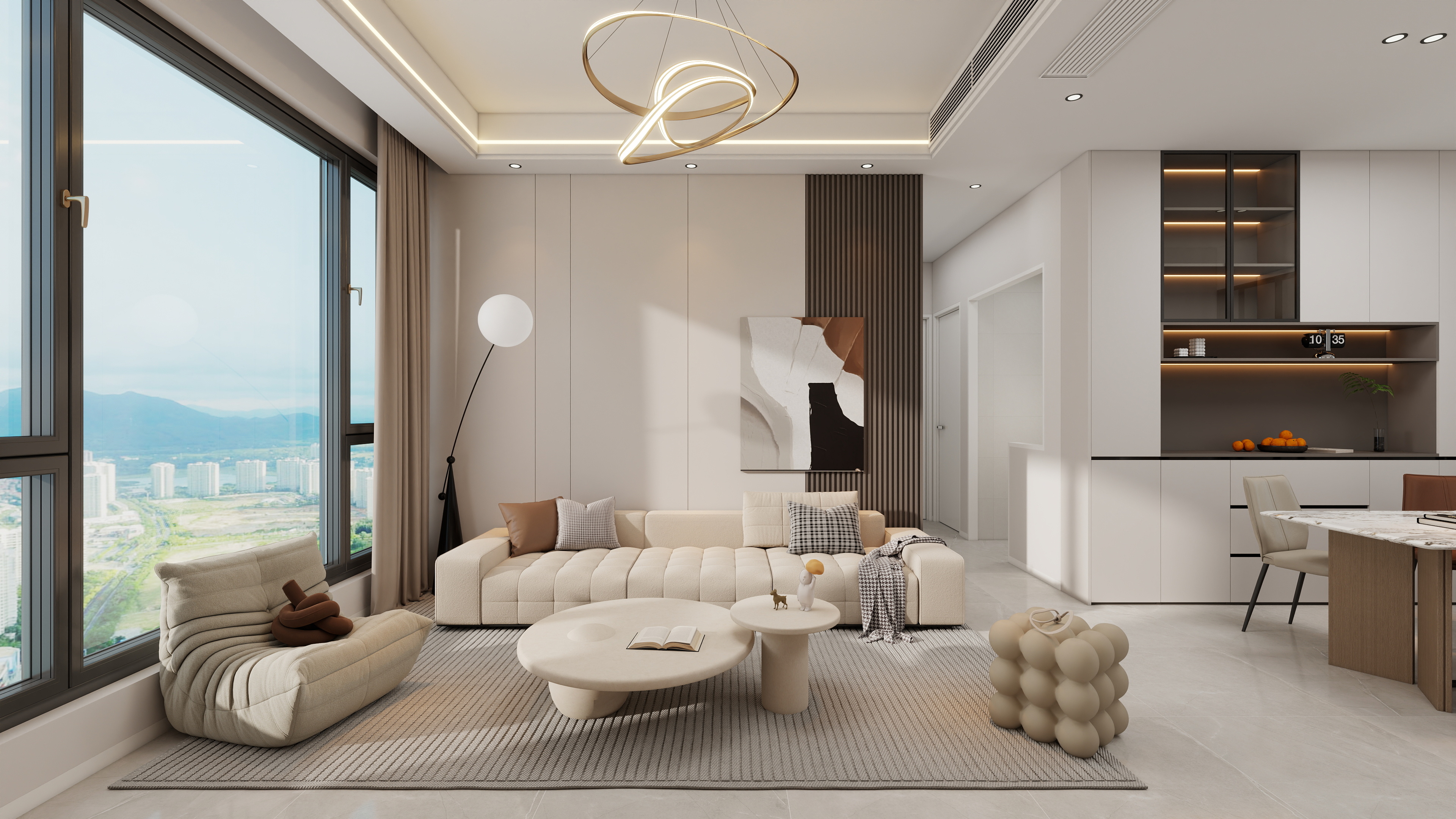 果乐设计-100方现代简约风格-装修设计方案