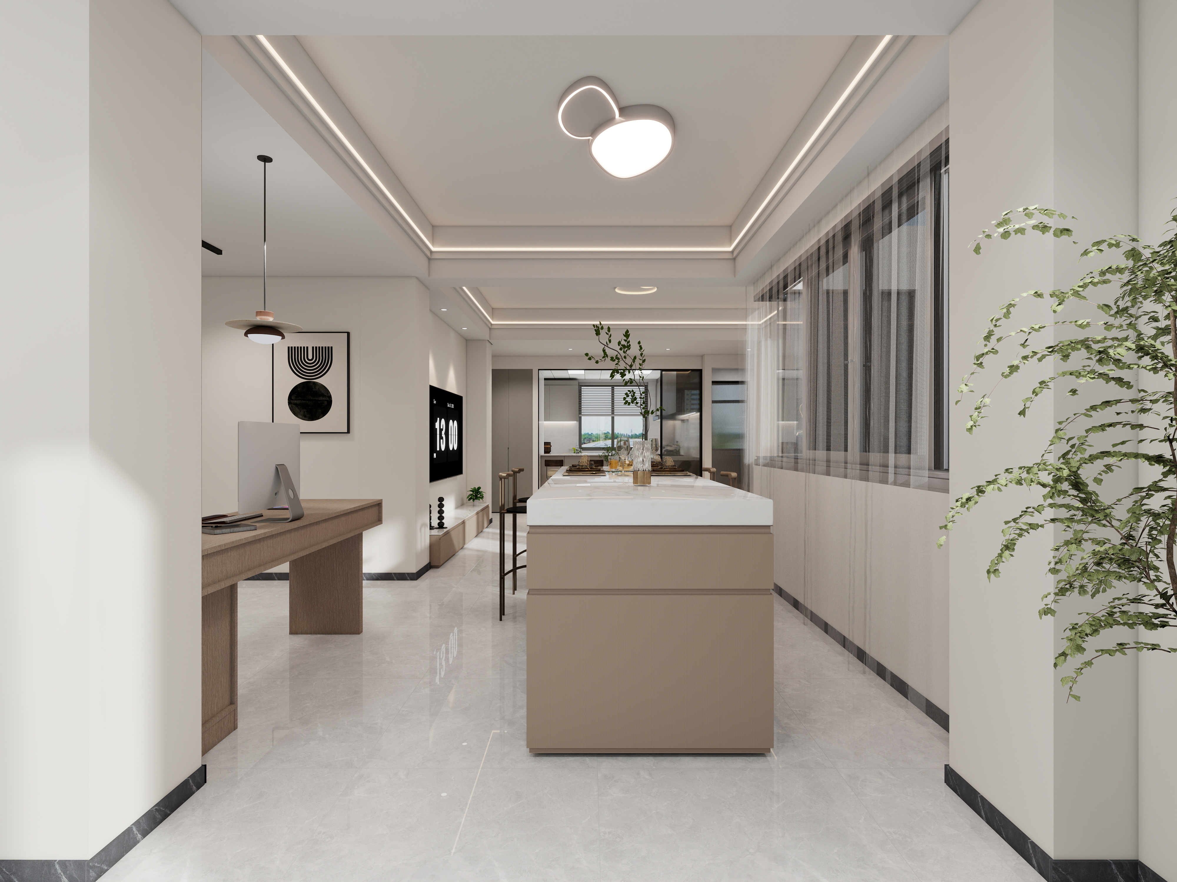 广州先荣装饰-怡园小区四房三卫-装修设计方案