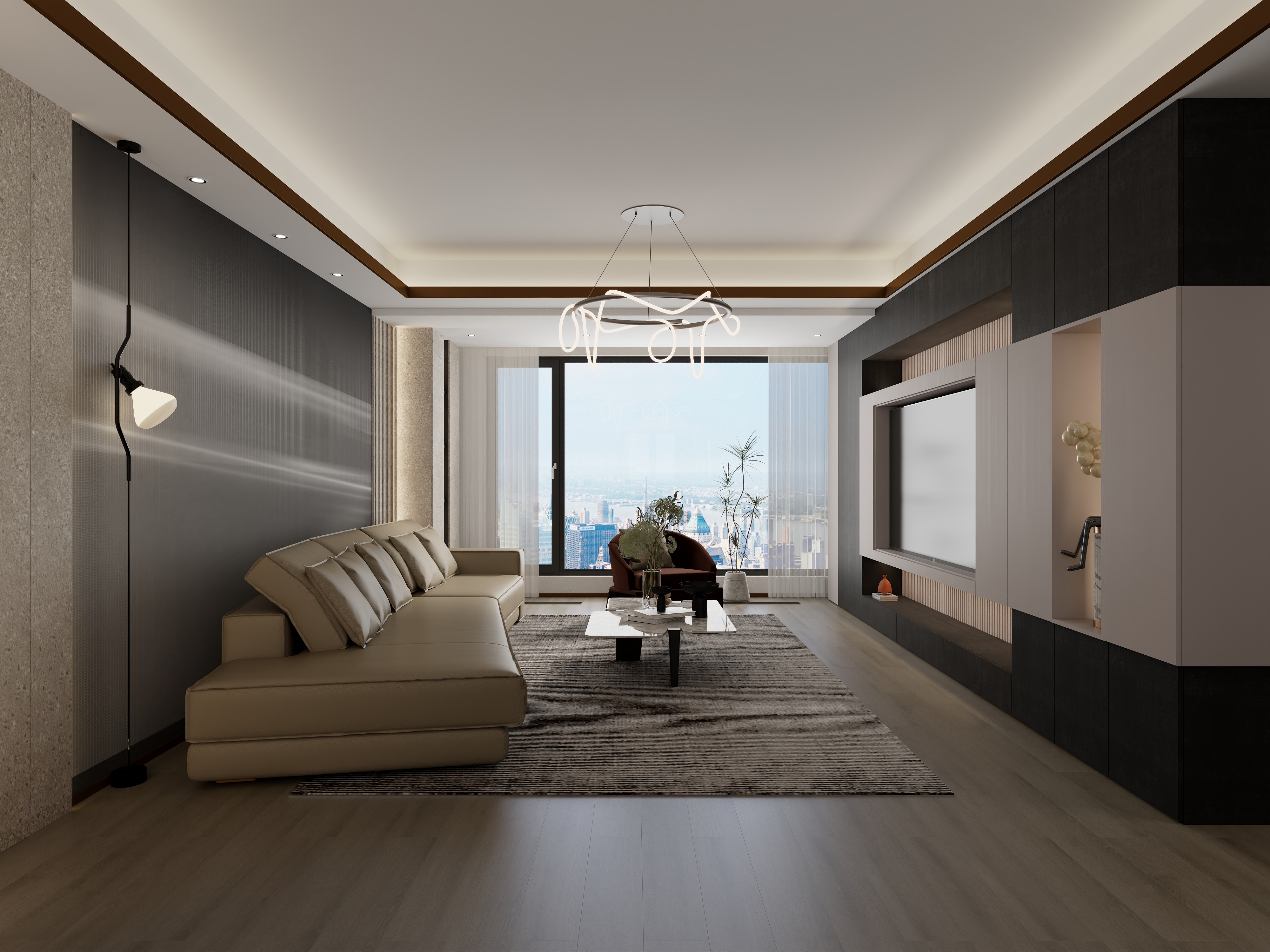 至简名设一钱春-160平意式轻奢四居室【春】-装修设计方案