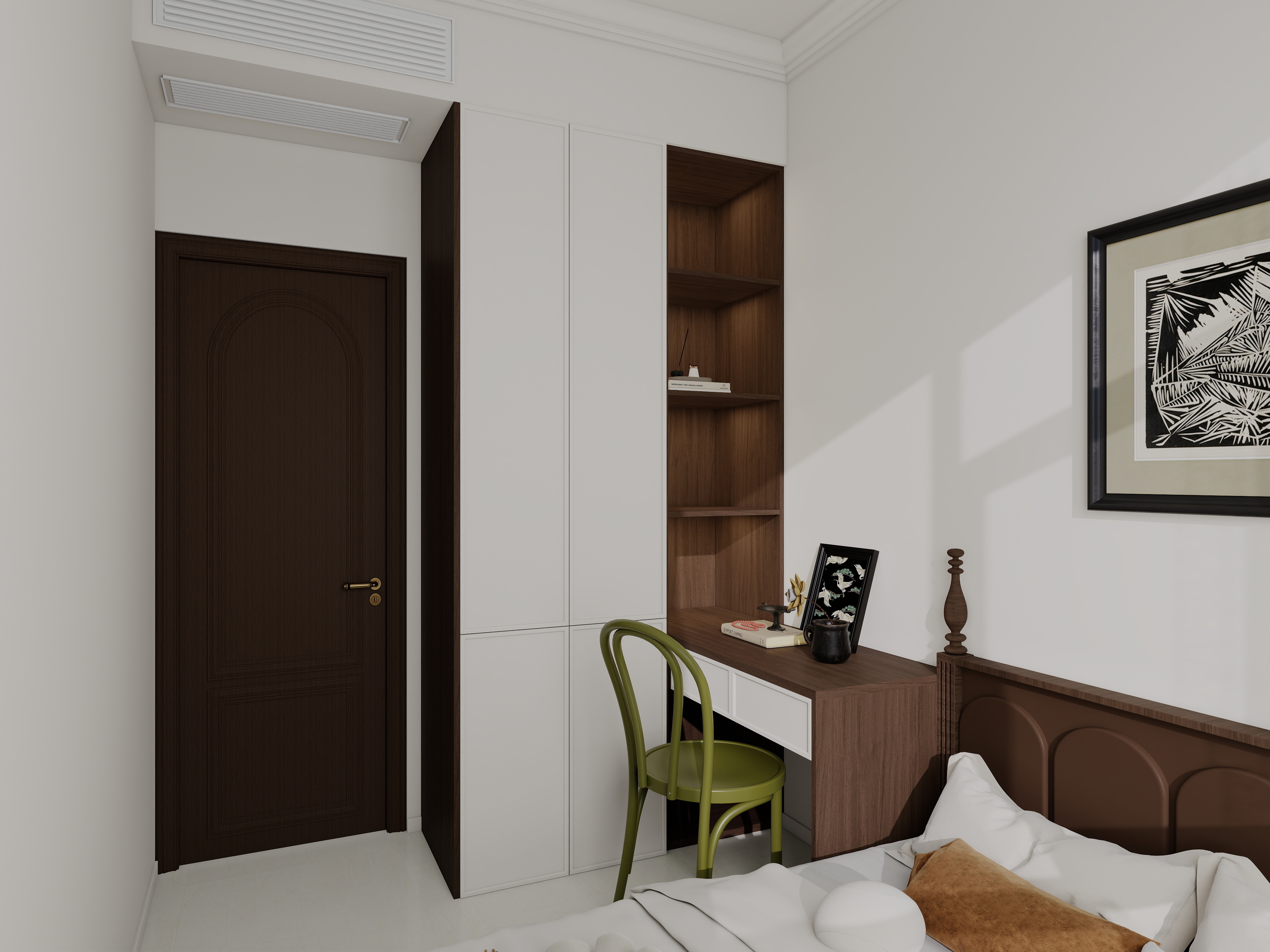 艺雅丽-96平中古风  装修效果图