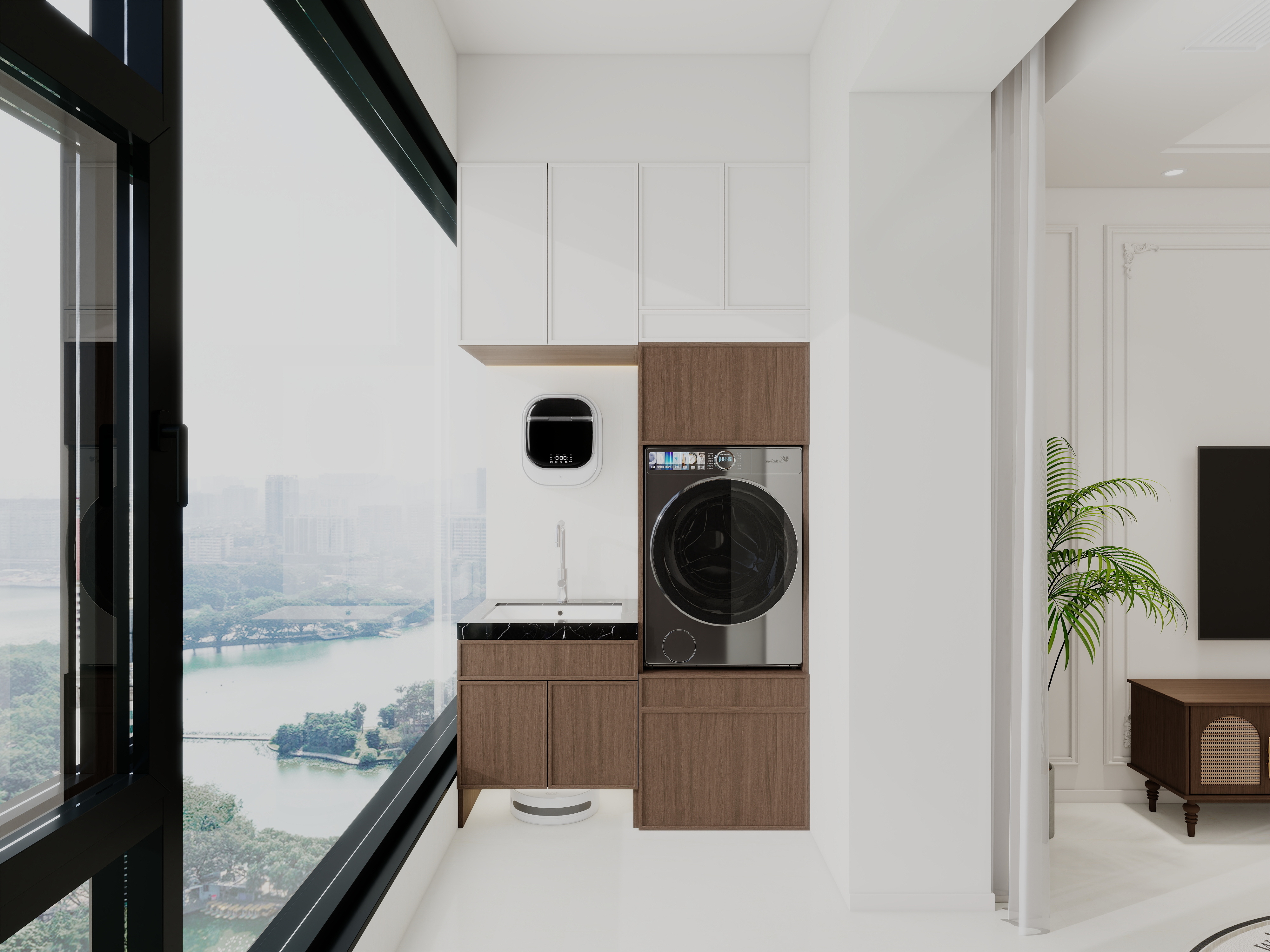 艺雅丽-96平中古风  装修效果图