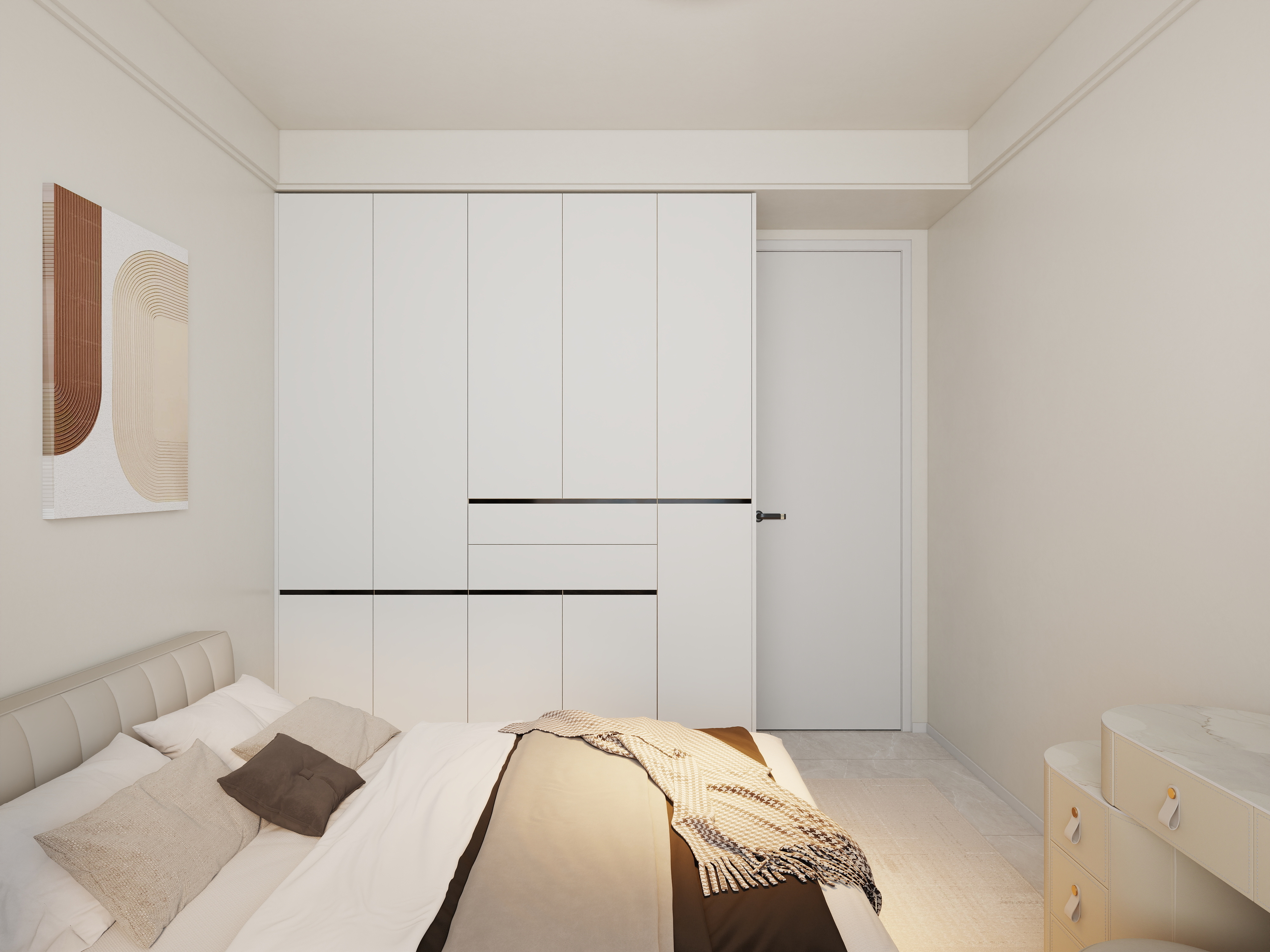 艺雅丽-95平现代简约 装修效果图