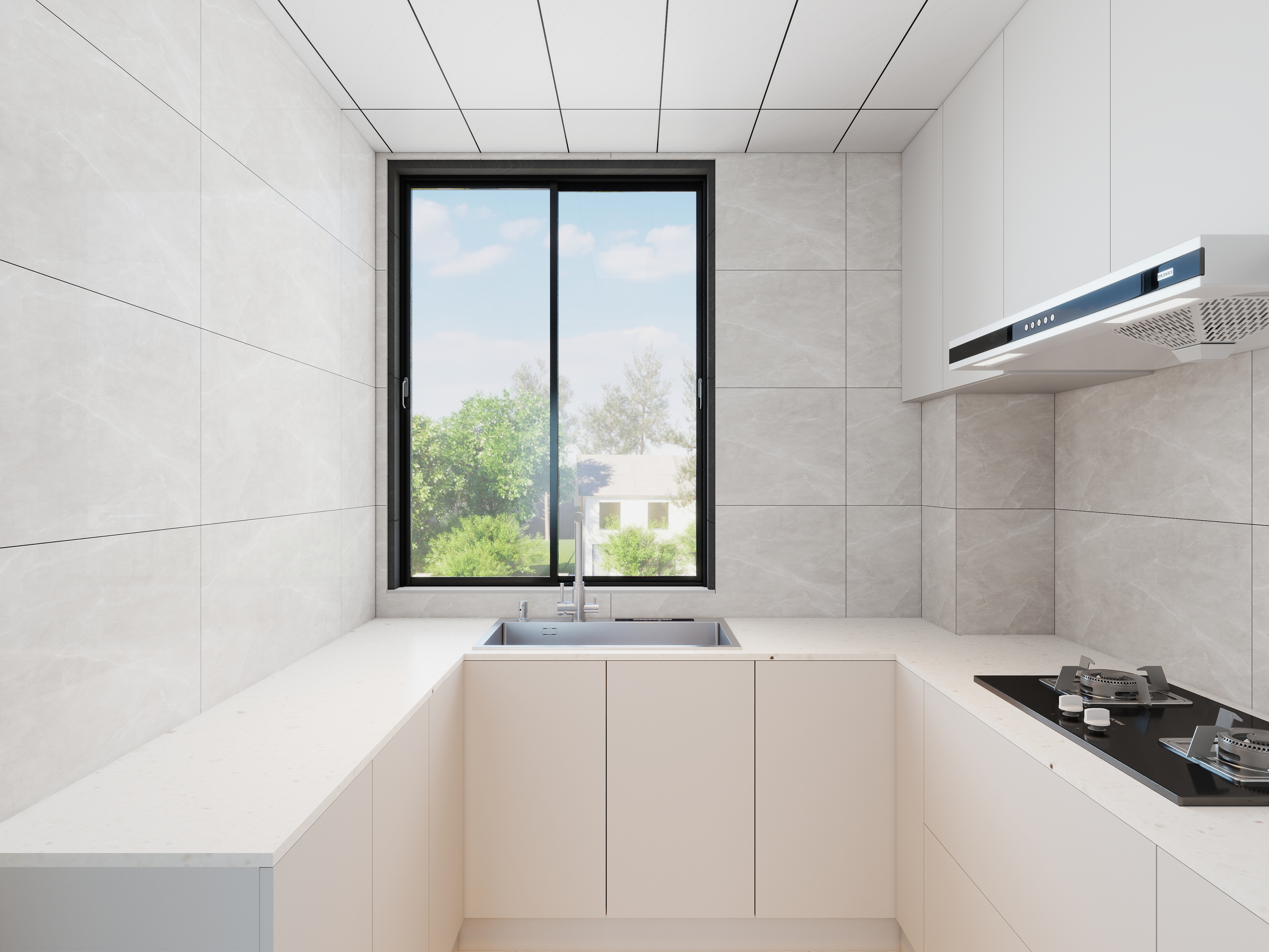 艺雅丽-95平现代简约 装修效果图