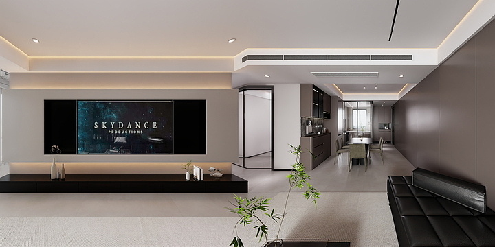 取舍设计-国府大院120㎡意式极简-装修设计方案