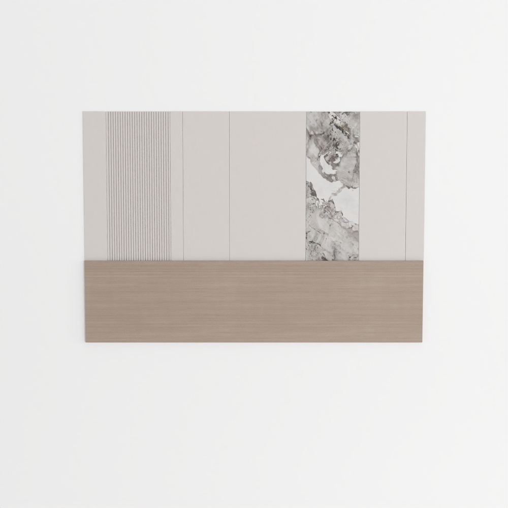 现代卧室背景墙