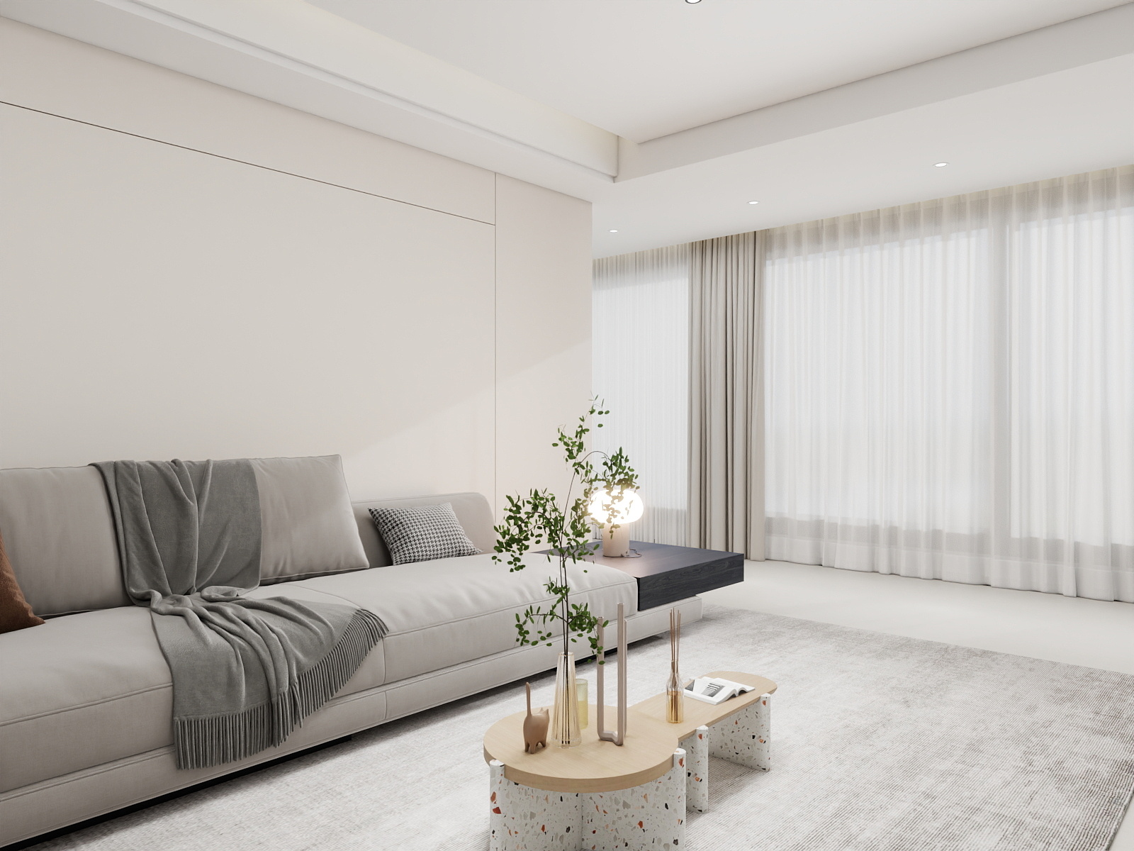 500一套_韩昊霖-现代风格135平装修效果图