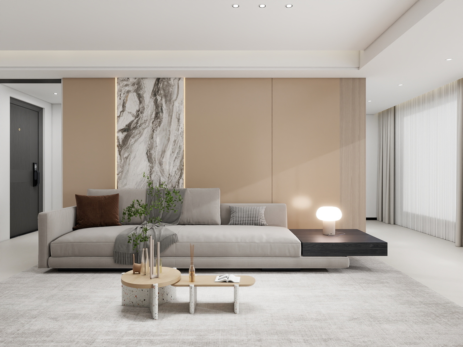 500一套_韩昊霖-现代风格135平装修效果图